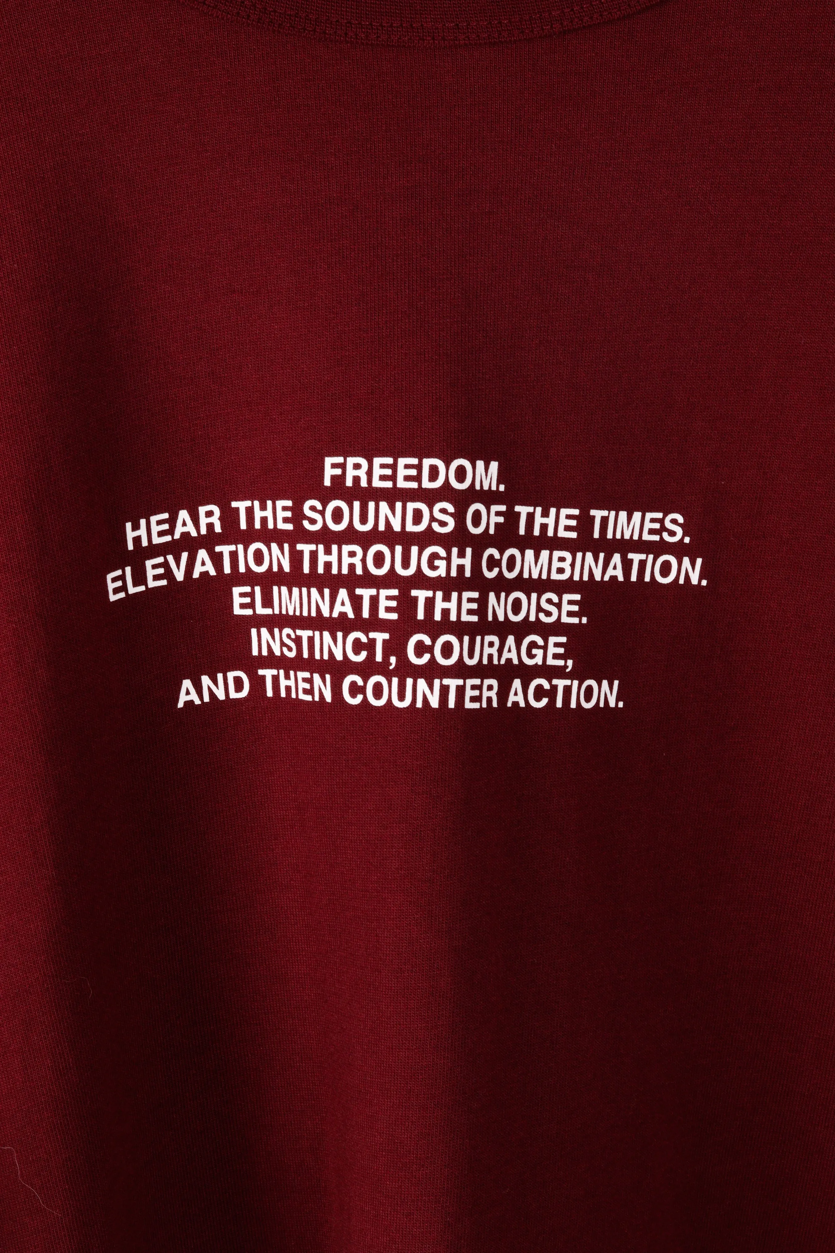 GU x UNDERCOVER FW21 'Heavy Weight Graphic' L/S T-Shirt Wine (2021)