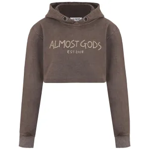 HAND EMBROIDERED AARI CROPPED HOODIE