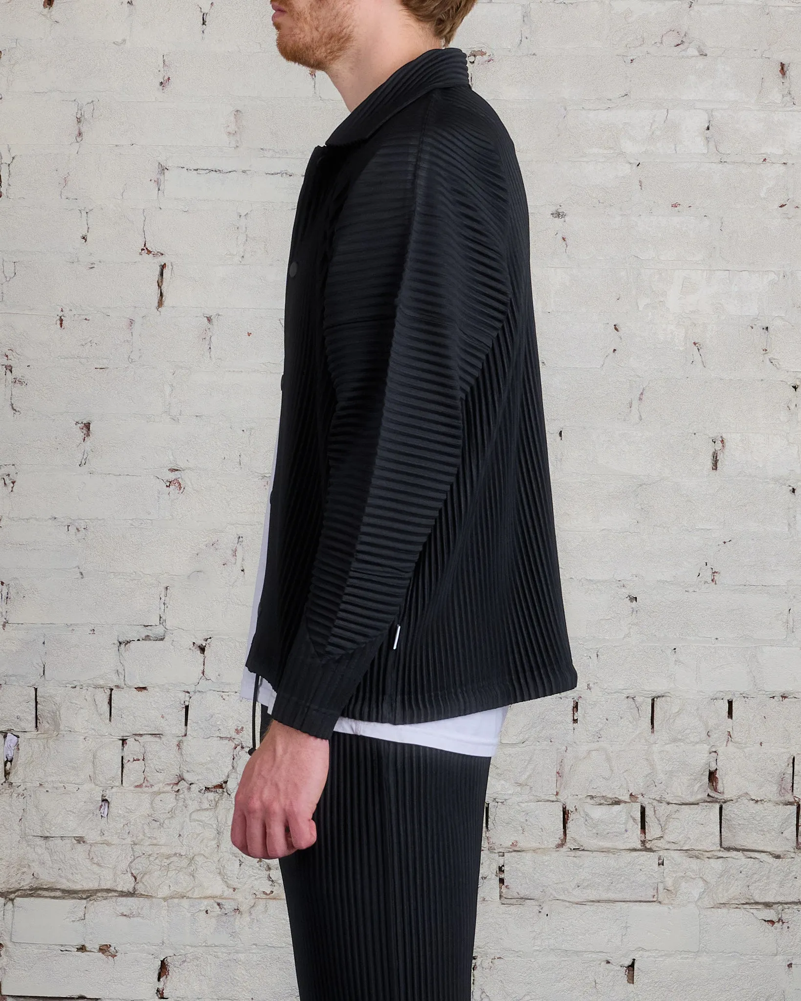 HOMME PLISS ISSEY MIYAKE Pleats August Collar Jacket Black