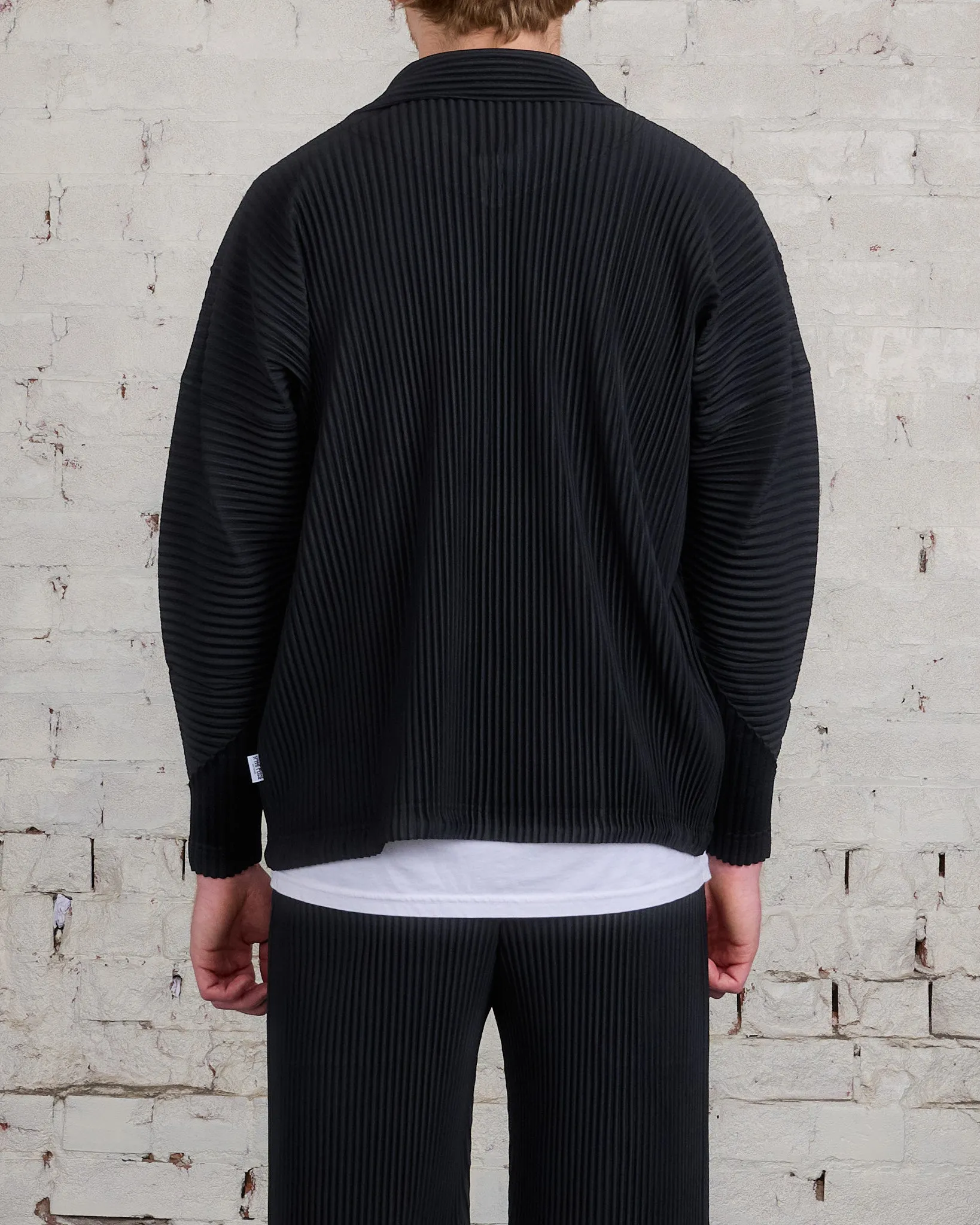 HOMME PLISS ISSEY MIYAKE Pleats August Collar Jacket Black