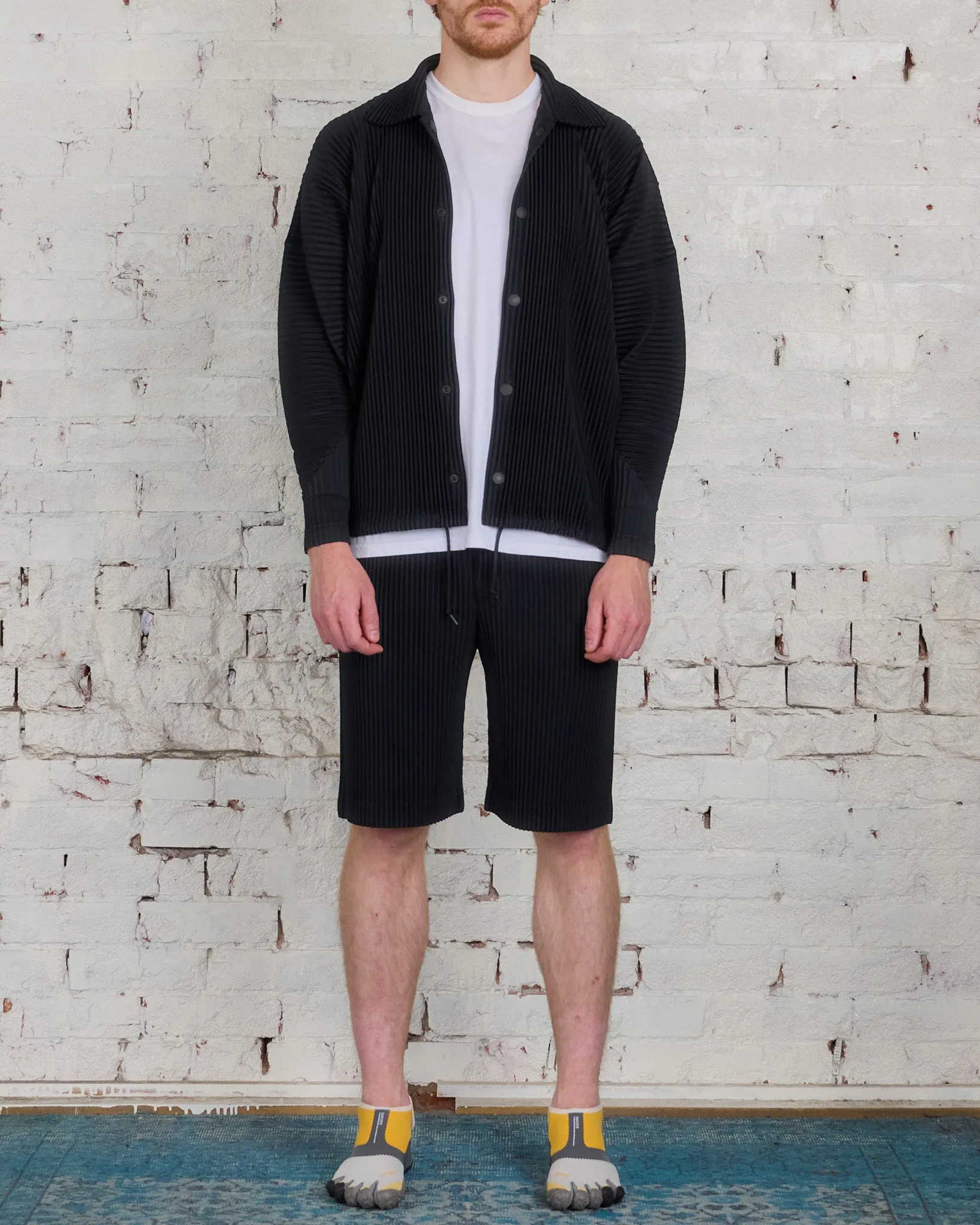 HOMME PLISS ISSEY MIYAKE Pleats August Collar Jacket Black