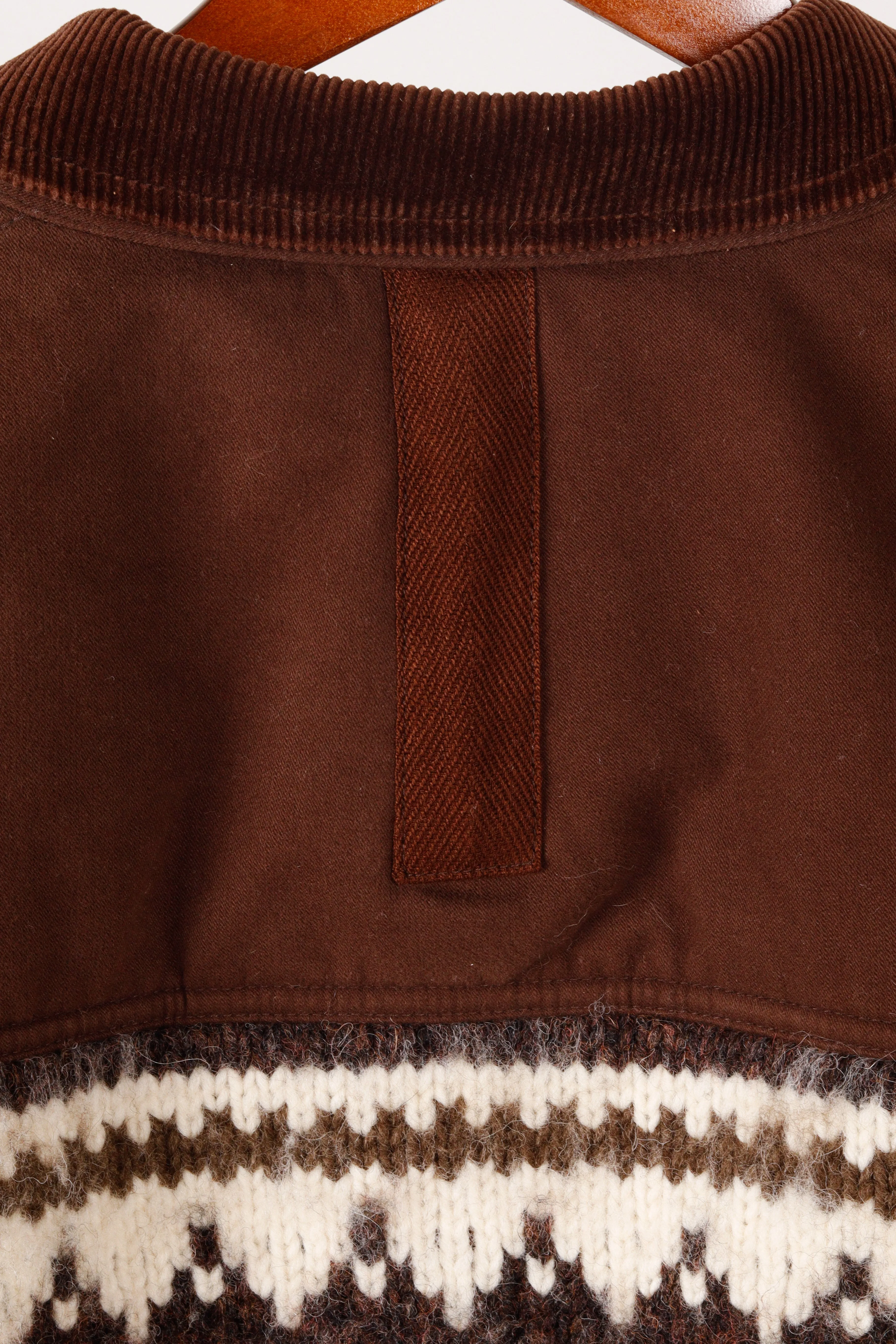 Junya Watanabe Comme des Garons FW21  'Fair Isle Sweater' Jacket Brown White (2021)