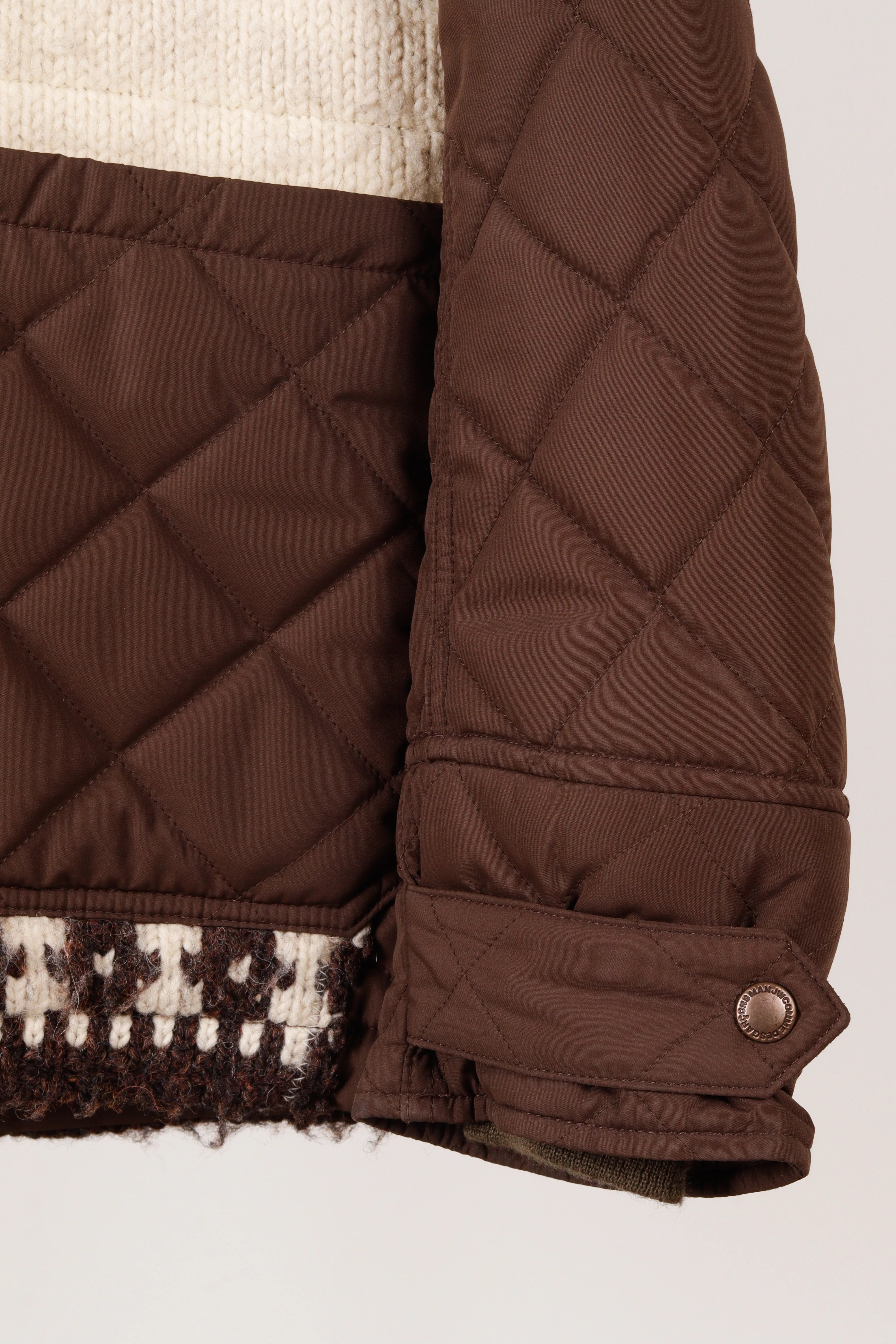 Junya Watanabe Comme des Garons FW21  'Fair Isle Sweater' Jacket Brown White (2021)