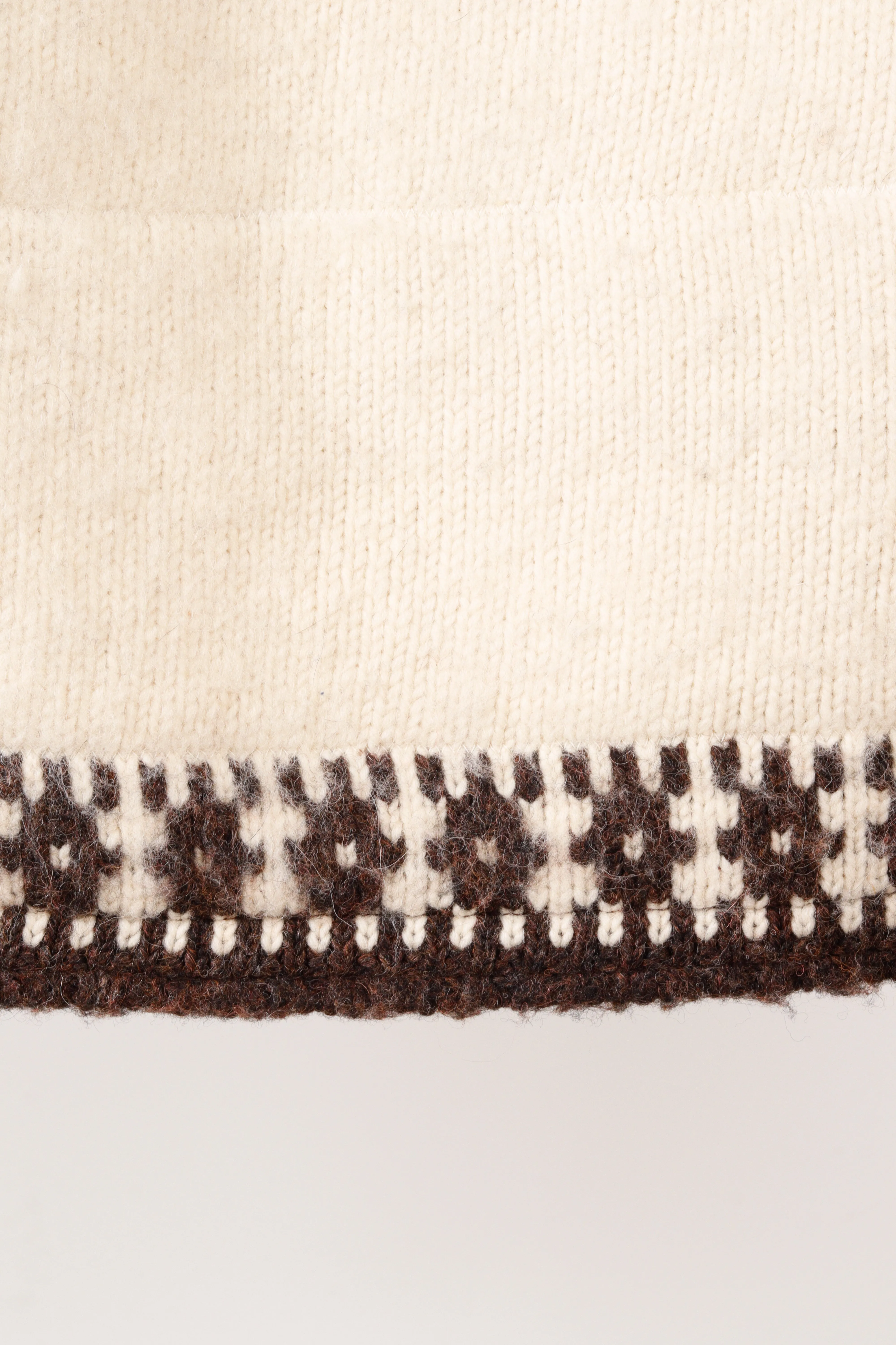 Junya Watanabe Comme des Garons FW21  'Fair Isle Sweater' Jacket Brown White (2021)