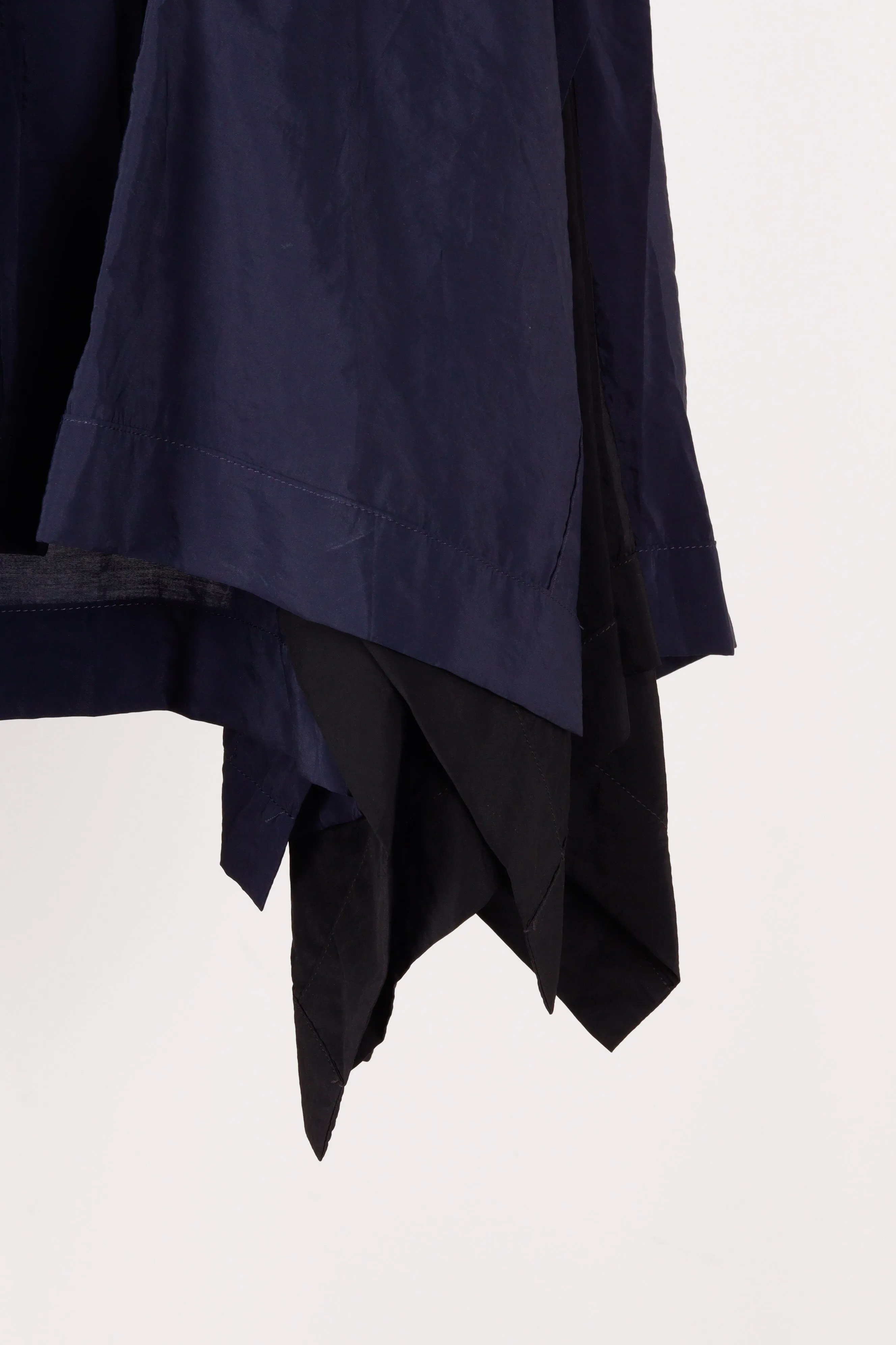 JW Anderson FW22 'Layered Asymetric' Midi Skirt Black Navy (2022)