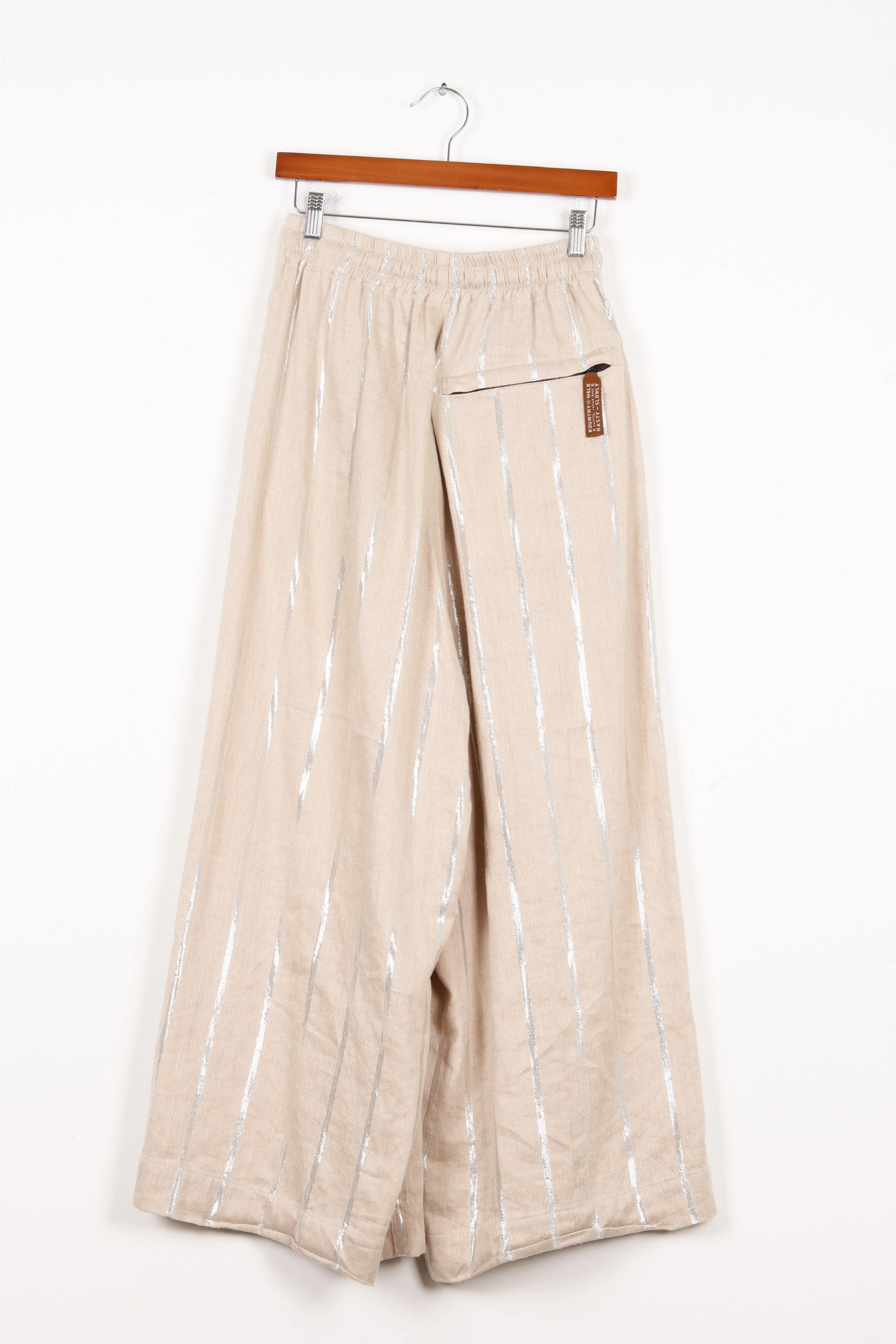 Kapital SS24 'Linen Glitter Phillies Stripe Rude Baggy' Pants Ecru (2024)