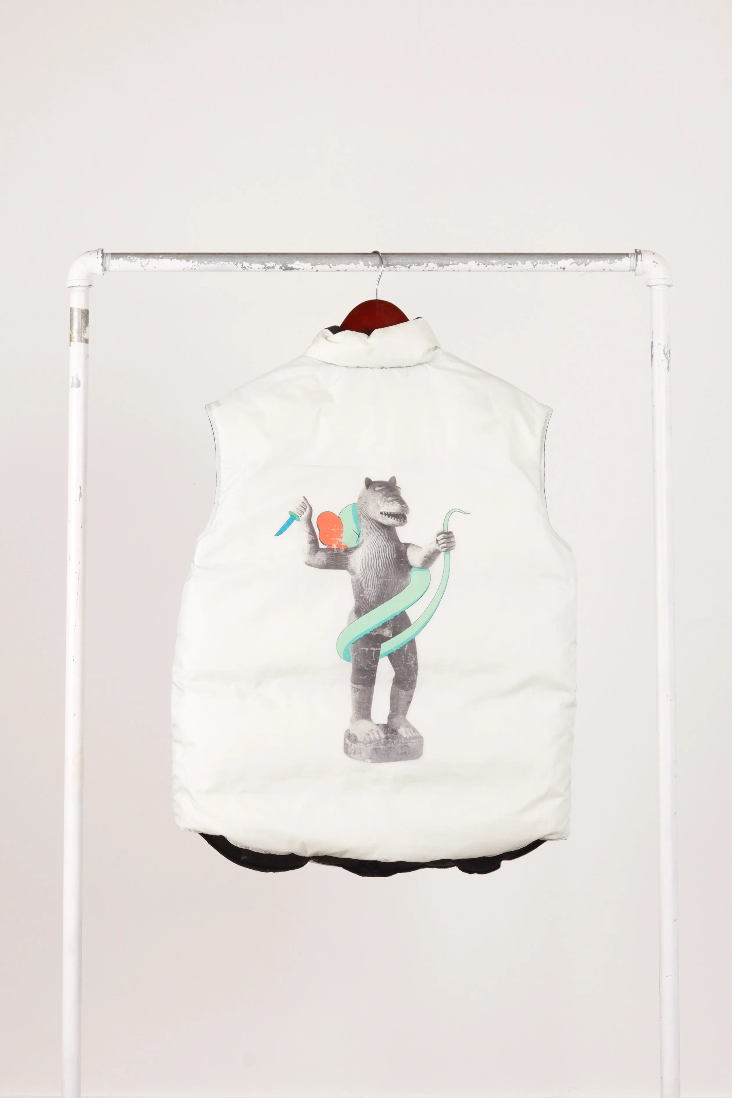 KAWS x Original Fake FW07 'Victory' Reversible Down Vest Black (2007)