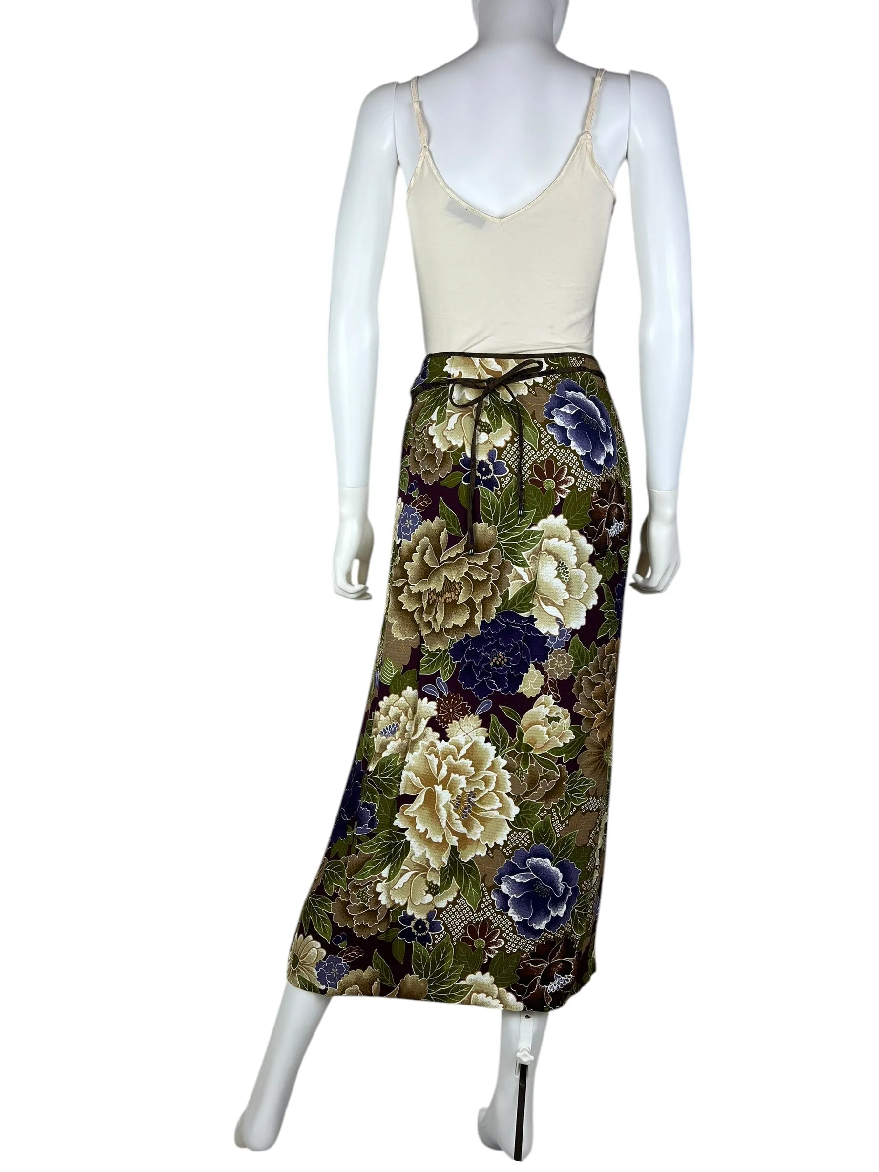 Kenzo 1990s wrap skirt
