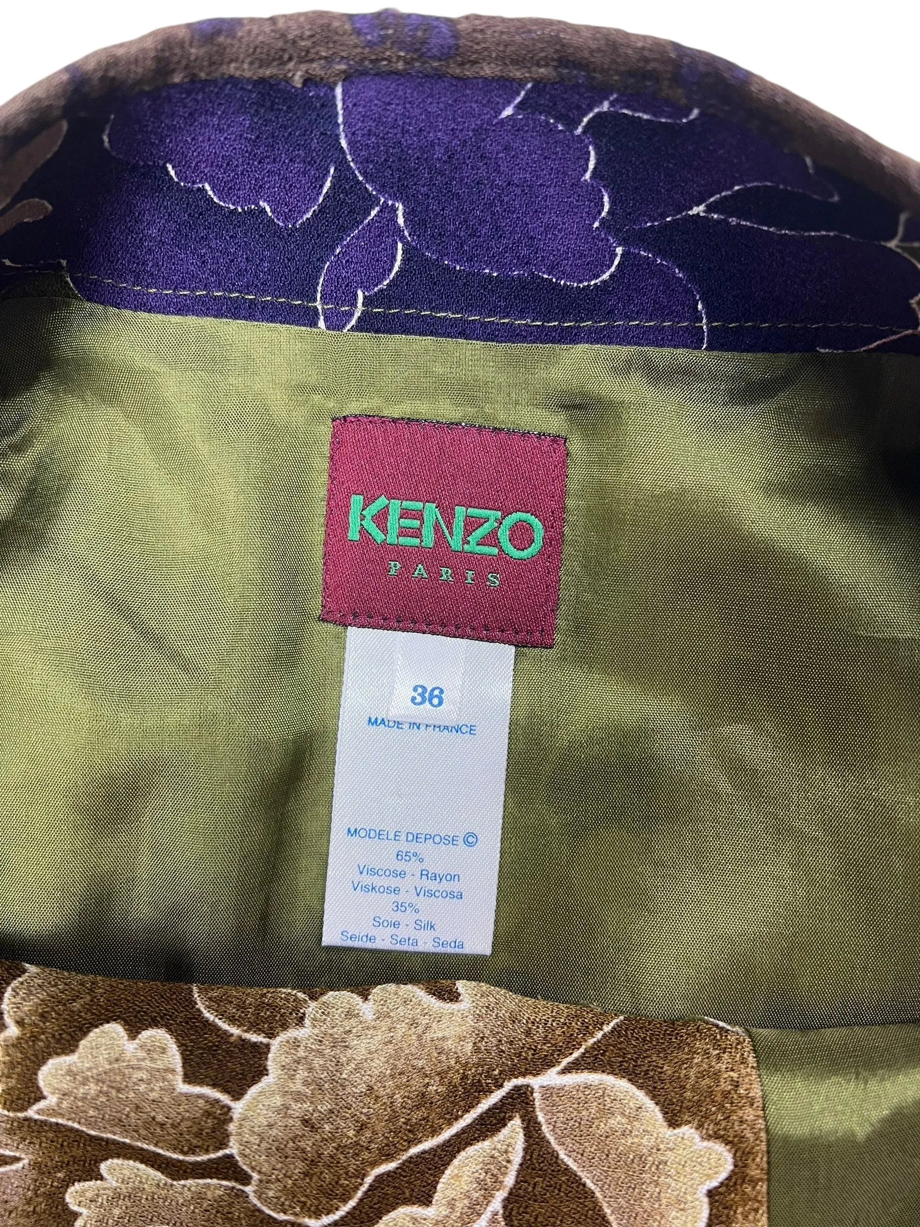 Kenzo 1990s wrap skirt