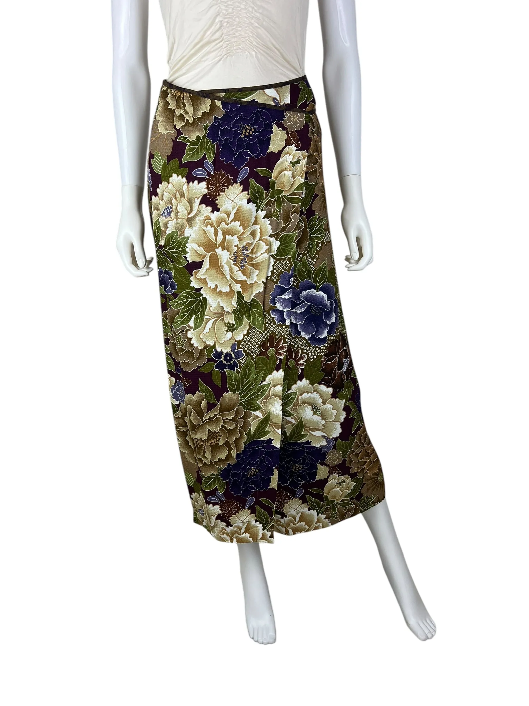 Kenzo 1990s wrap skirt