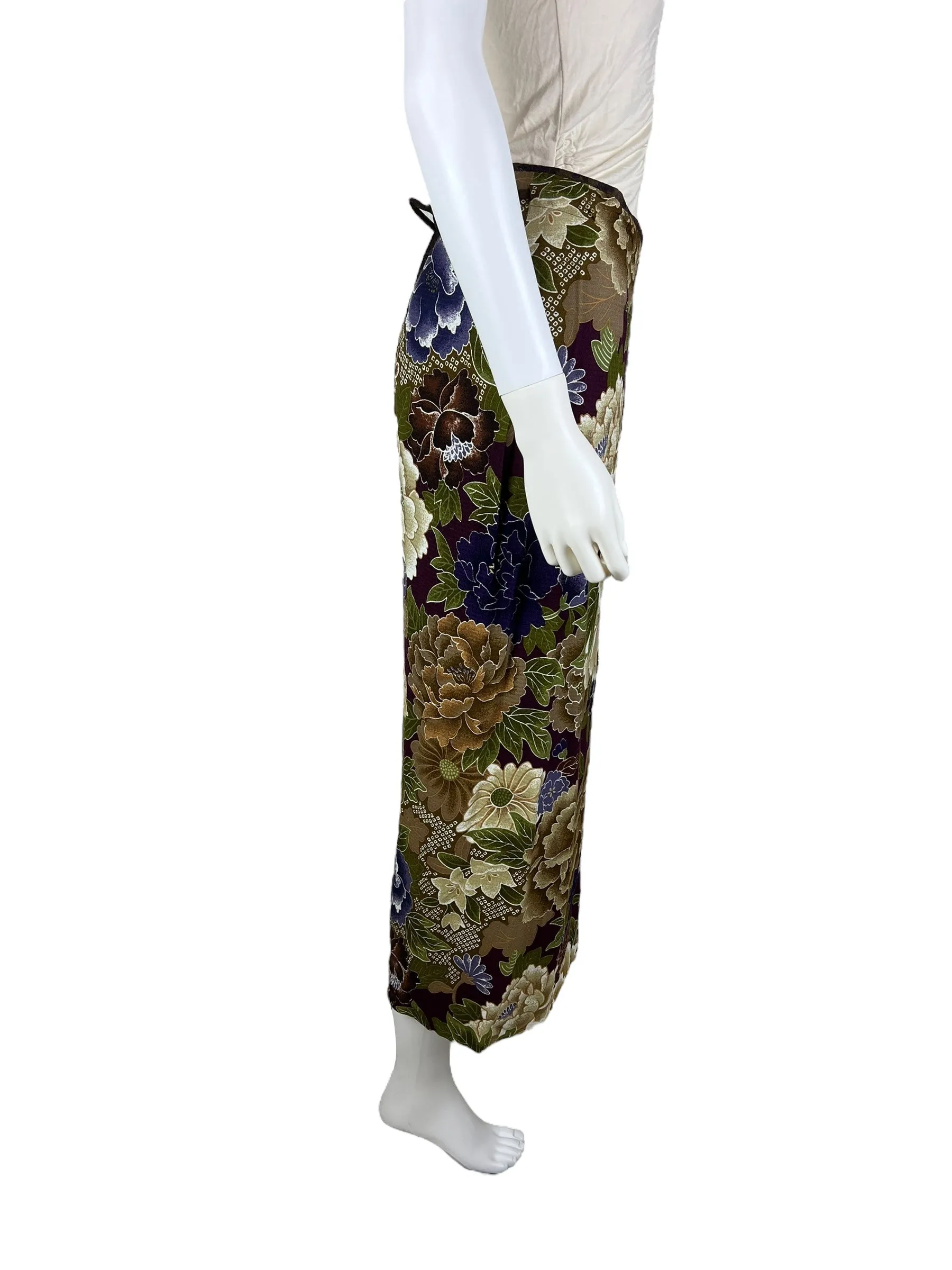 Kenzo 1990s wrap skirt