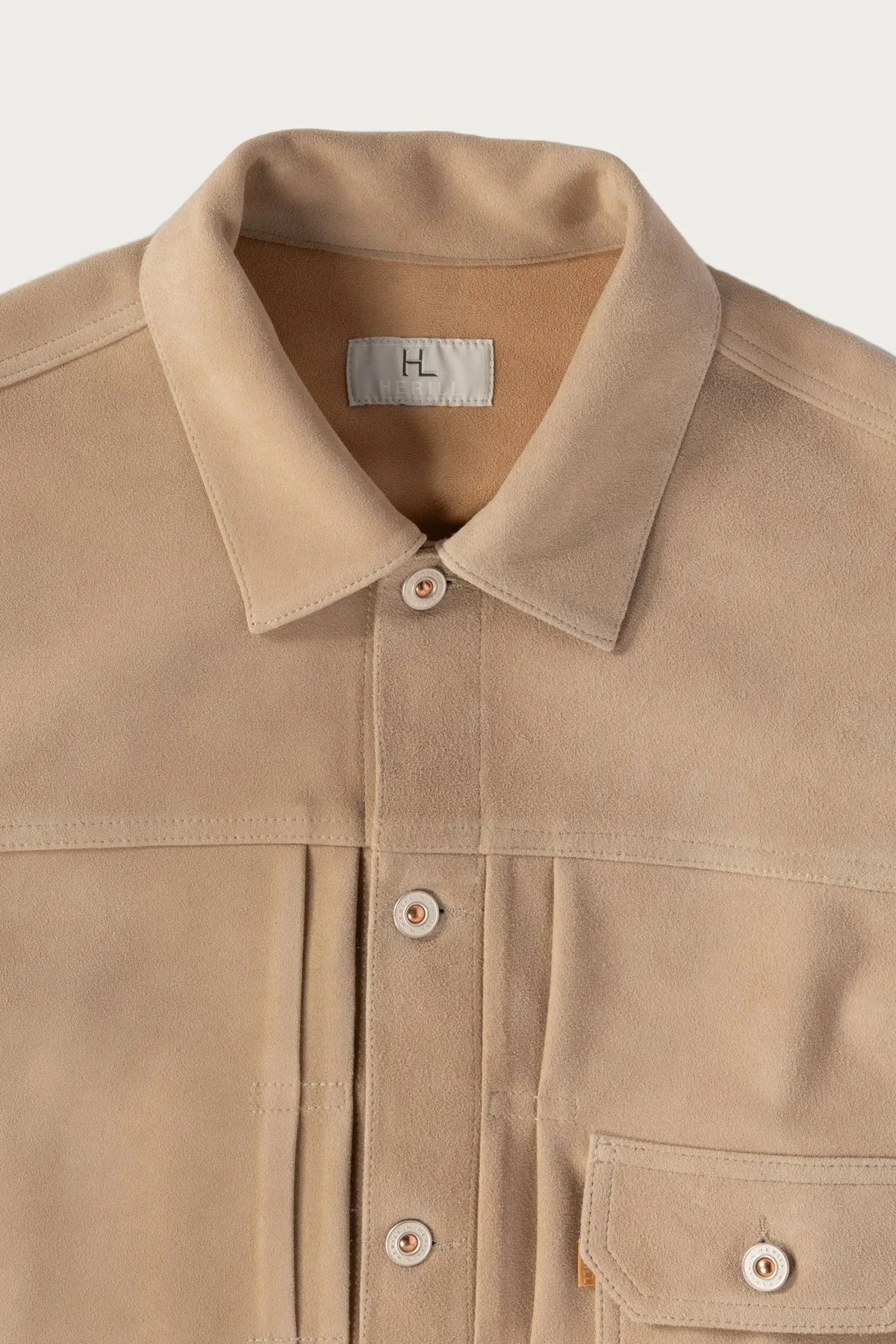 Lambsuede Jacket - Beige