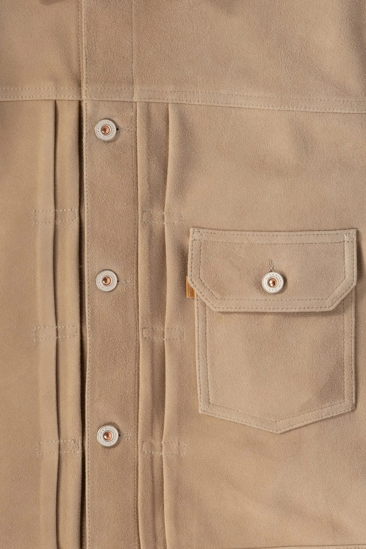 Lambsuede Jacket - Beige