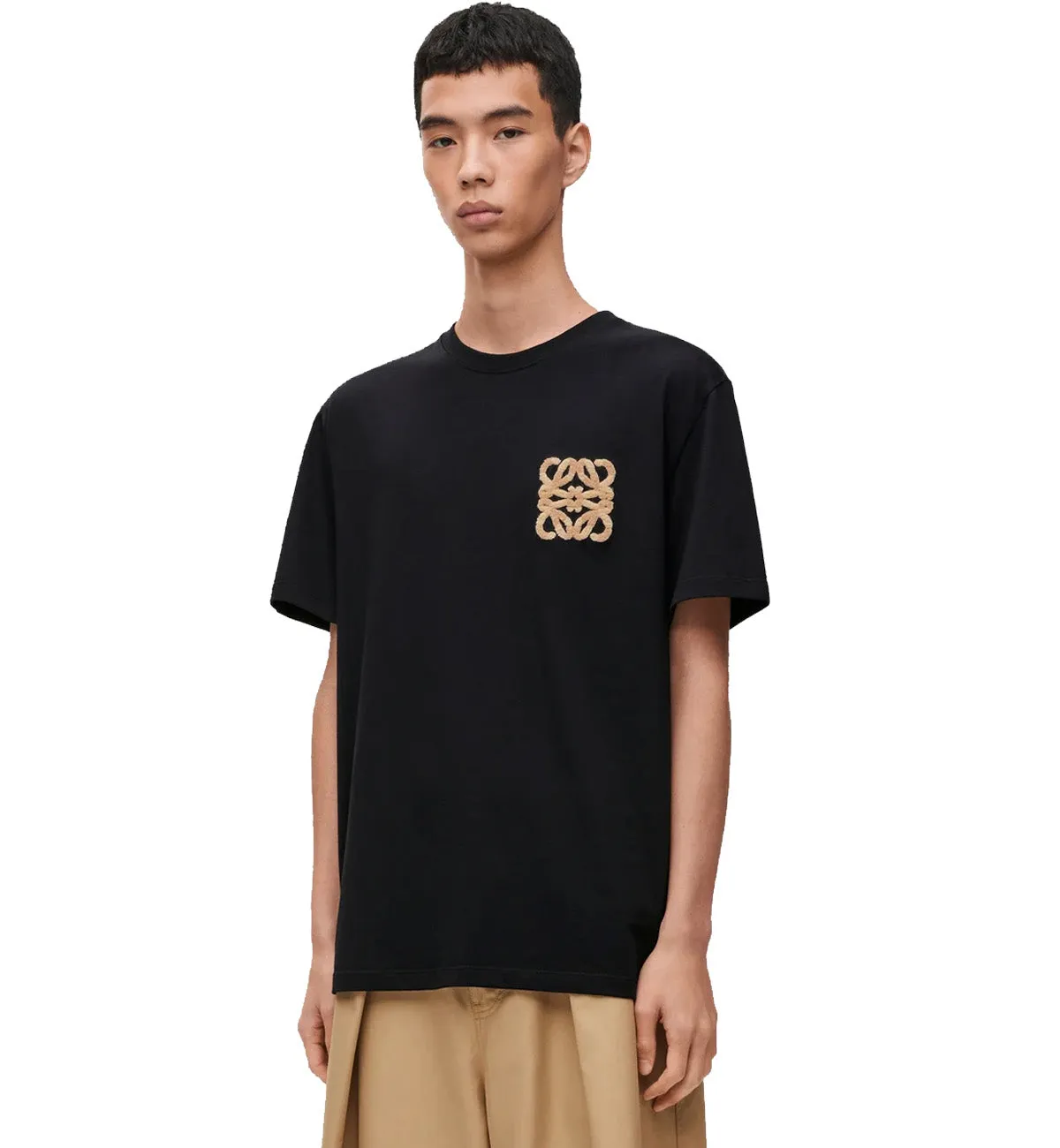 Loewe Boxy Cotton T-Shirt (Black)