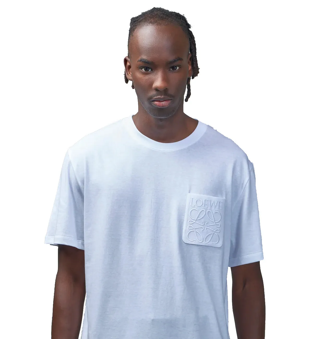 Loewe Fit Logo Pocket T-Shirt (White)