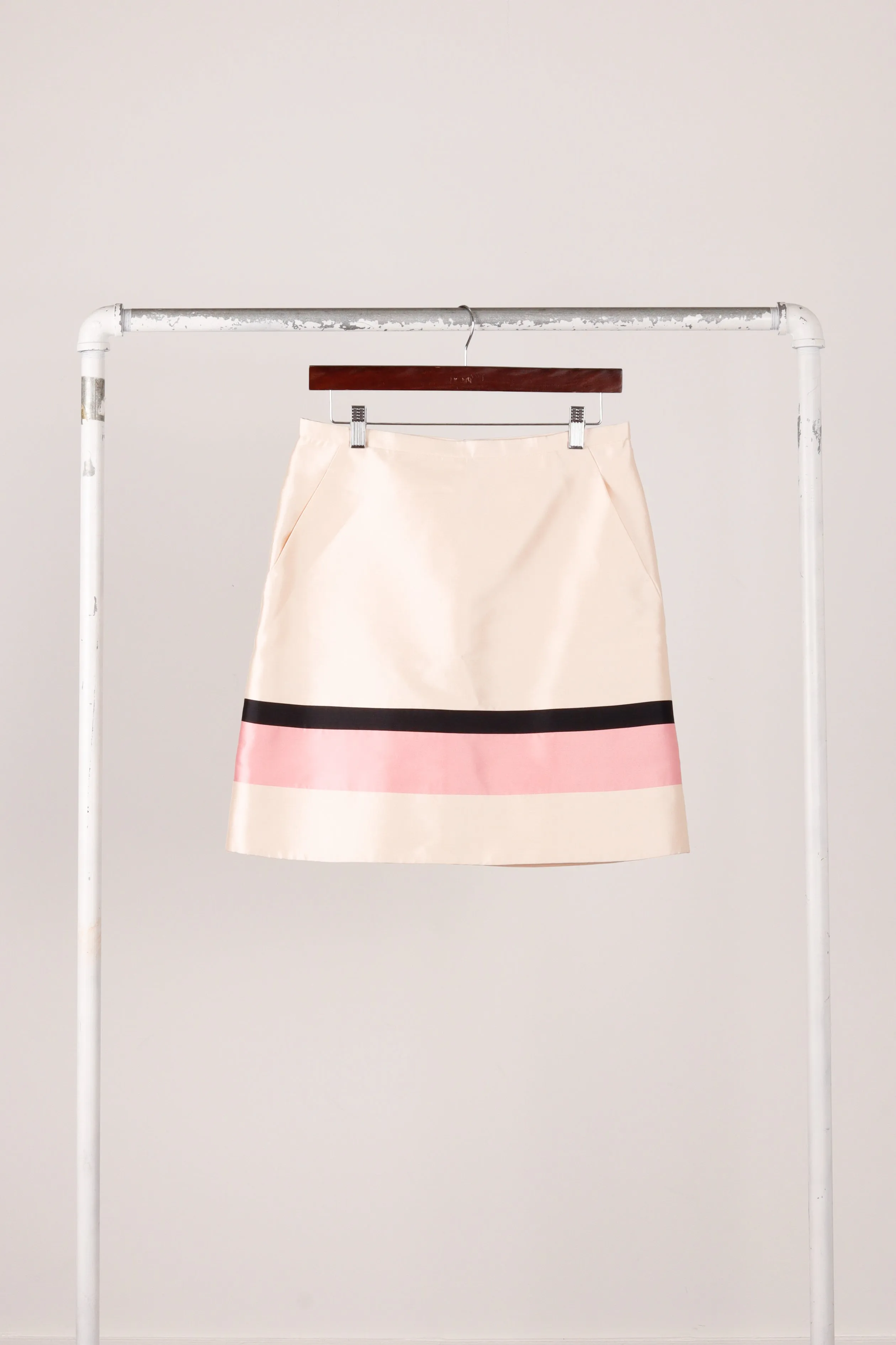 Louis Vuitton SS09 'Colorblock Striped' Silk Skirt (2009)