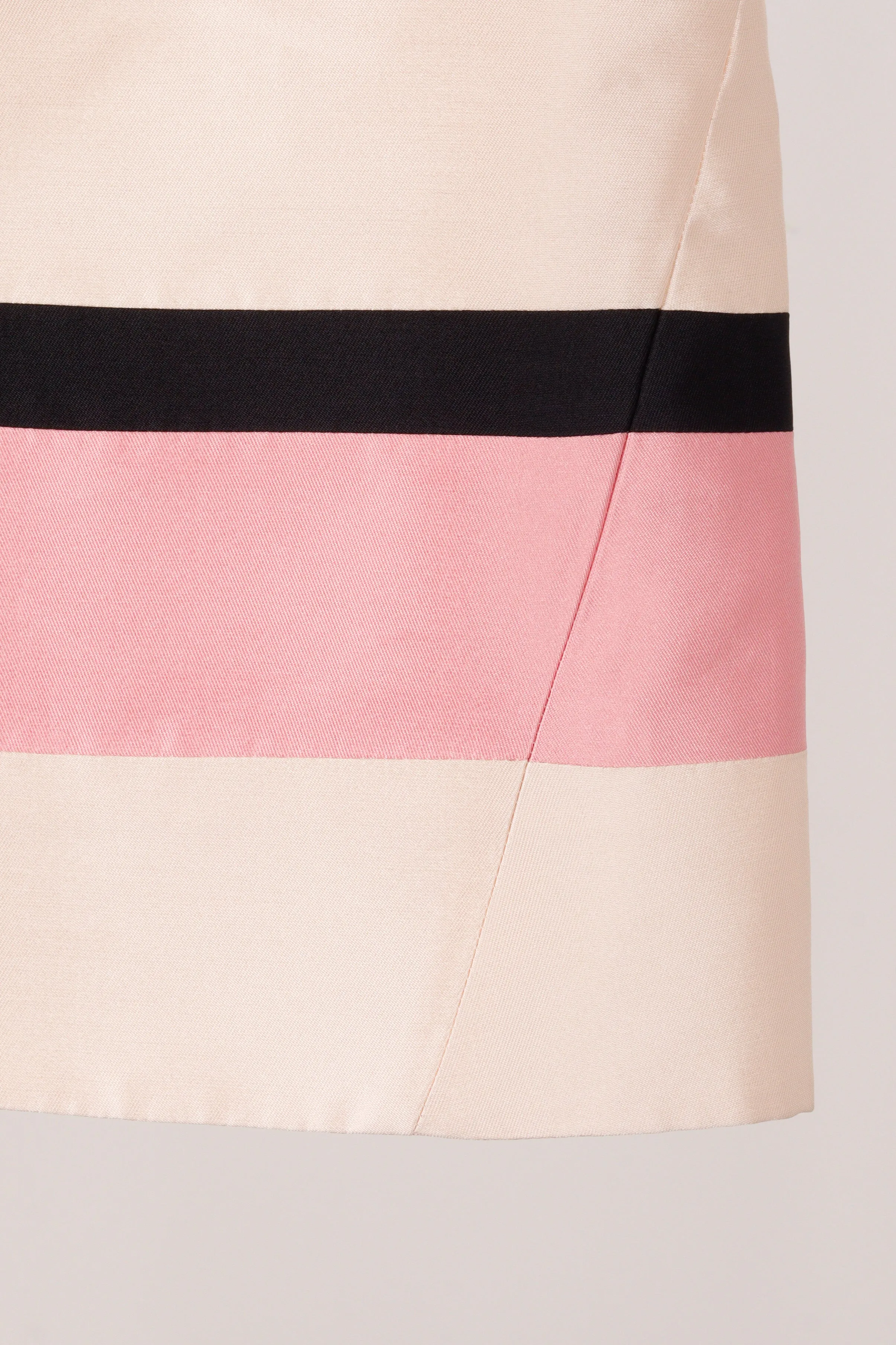 Louis Vuitton SS09 'Colorblock Striped' Silk Skirt (2009)