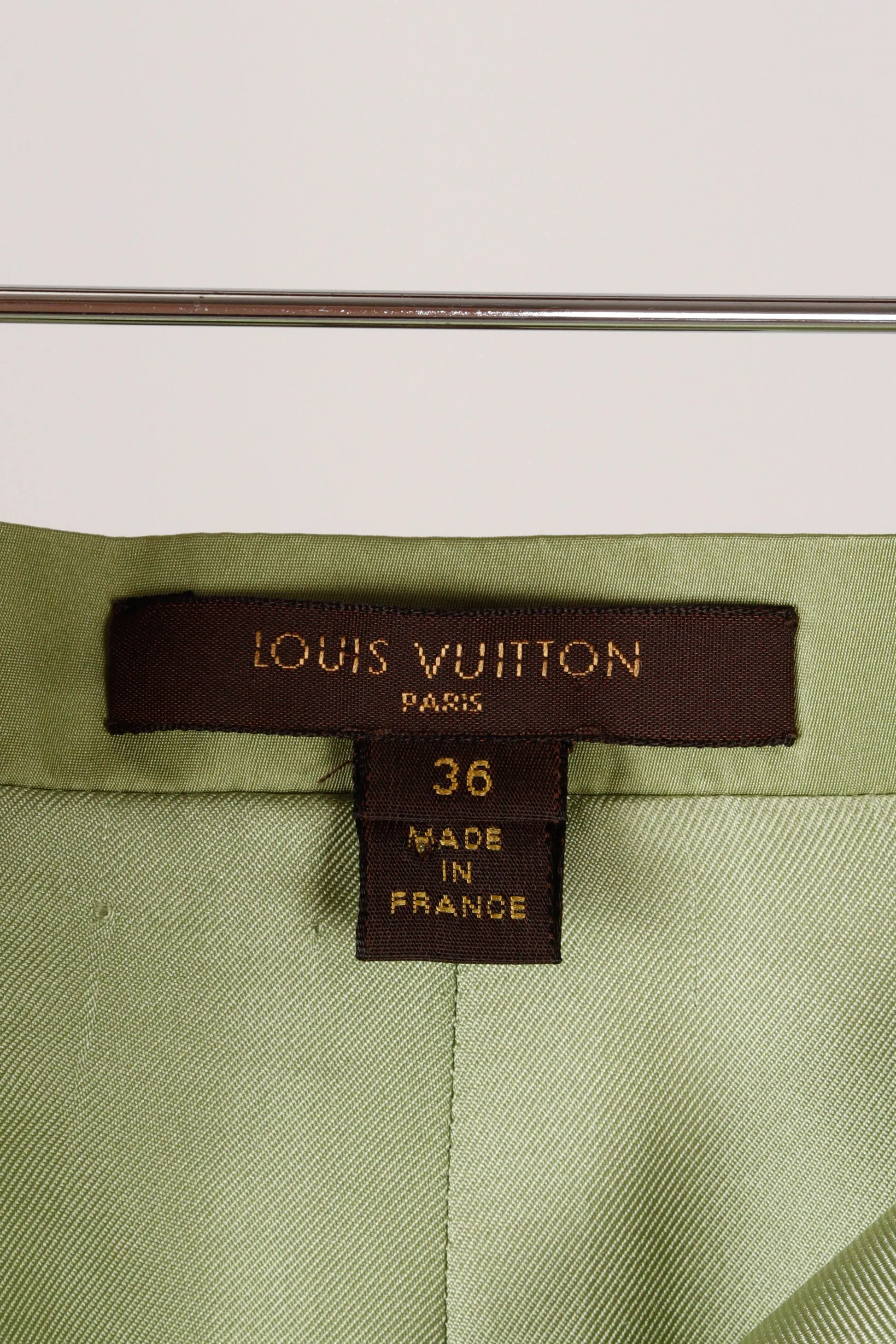Louis Vuitton SS99 'Silk' Mini Skirt Peppermint (1999)