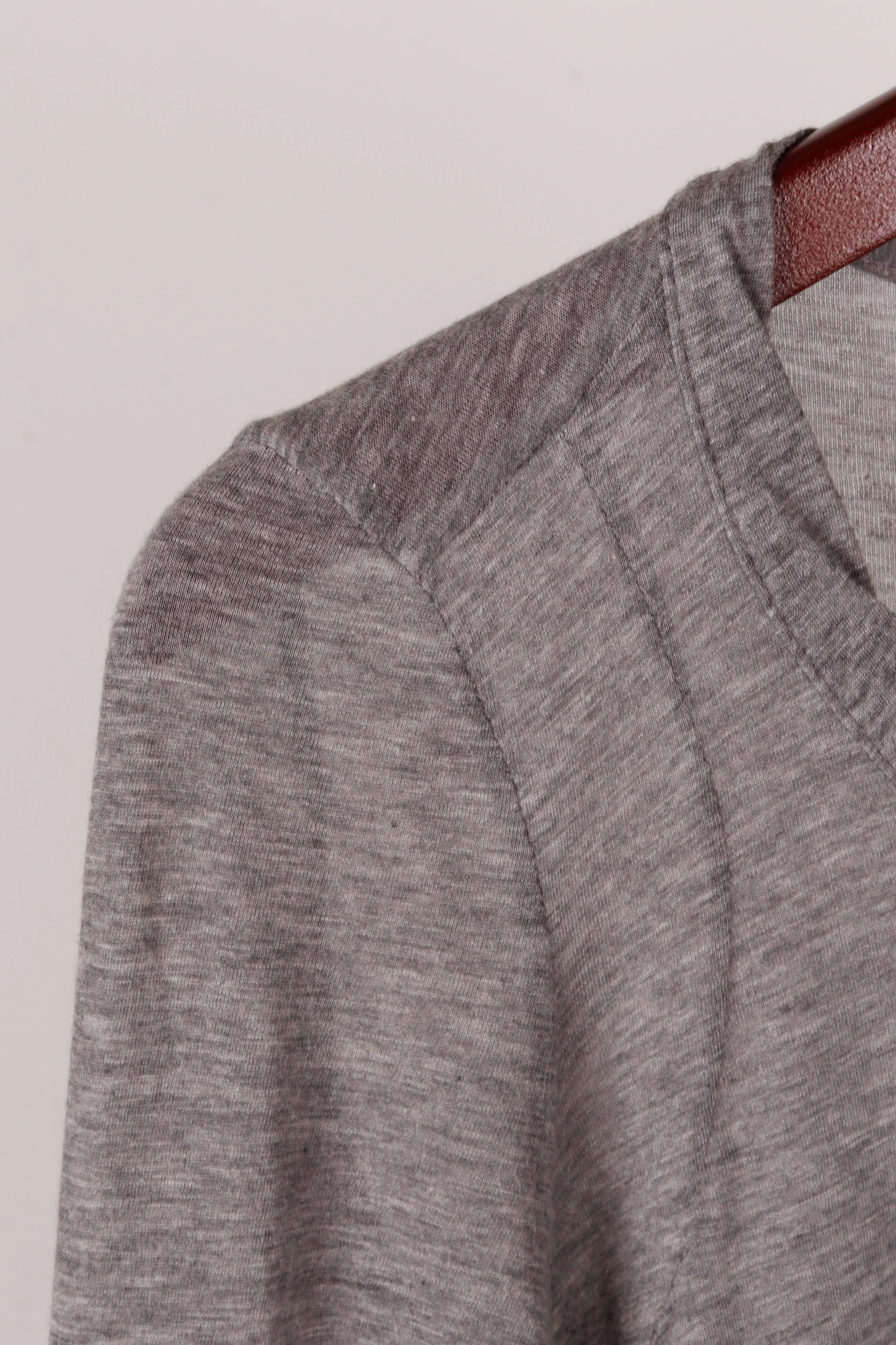 Marni 'Twist Trim Scoop Neck' L/S Top Heathered Grey