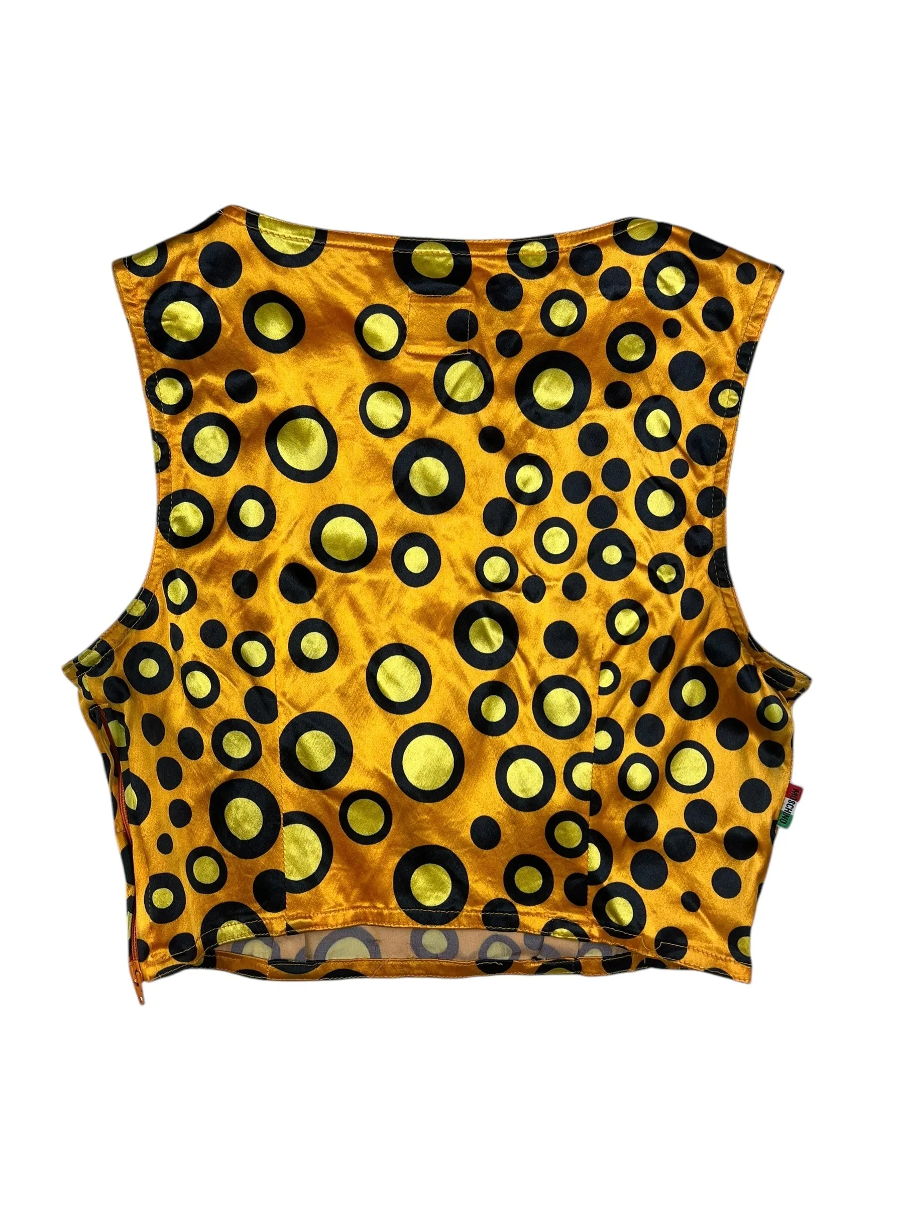Moschino c.1996 satiny spot crop top
