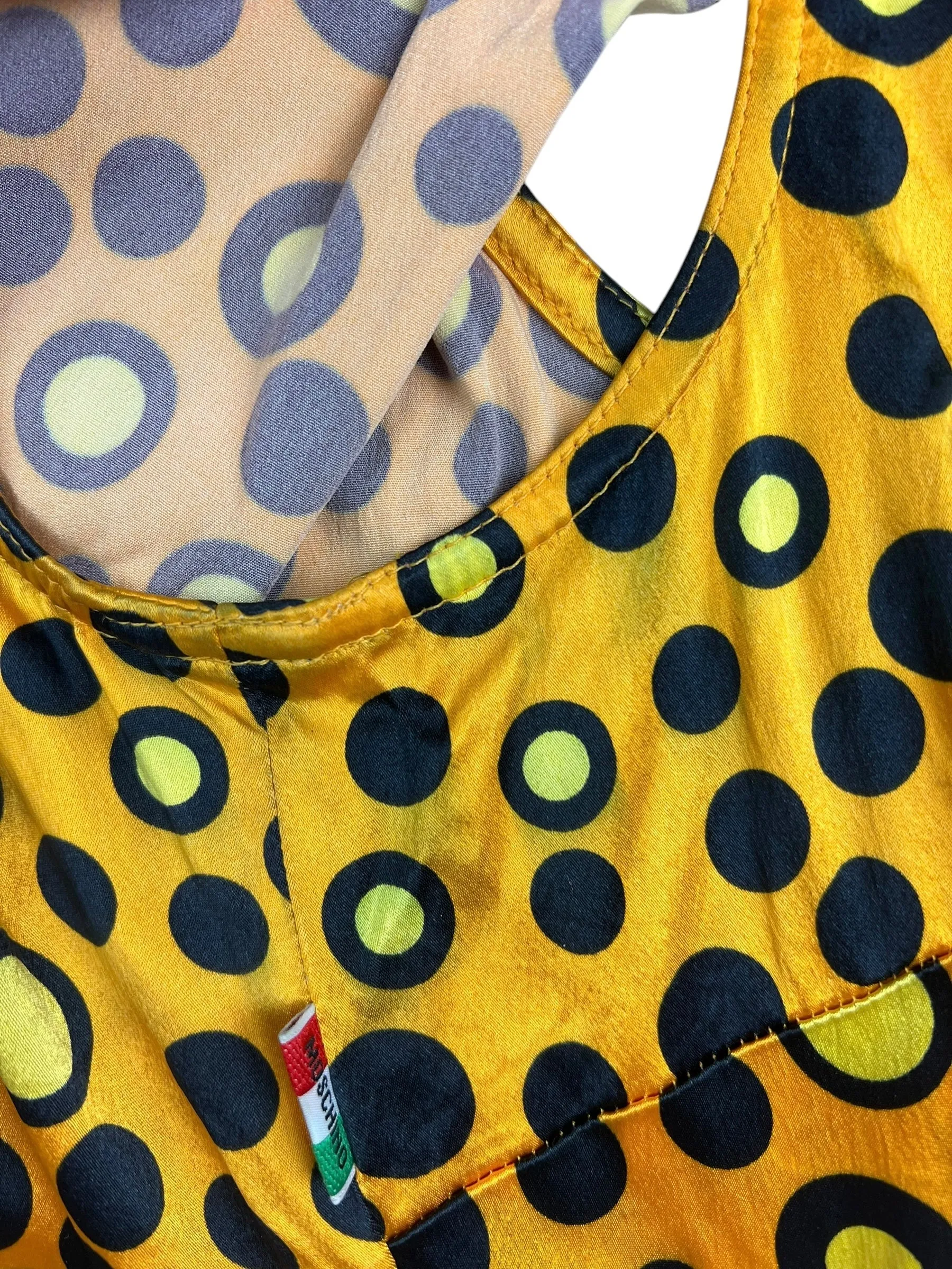Moschino c.1996 satiny spot crop top