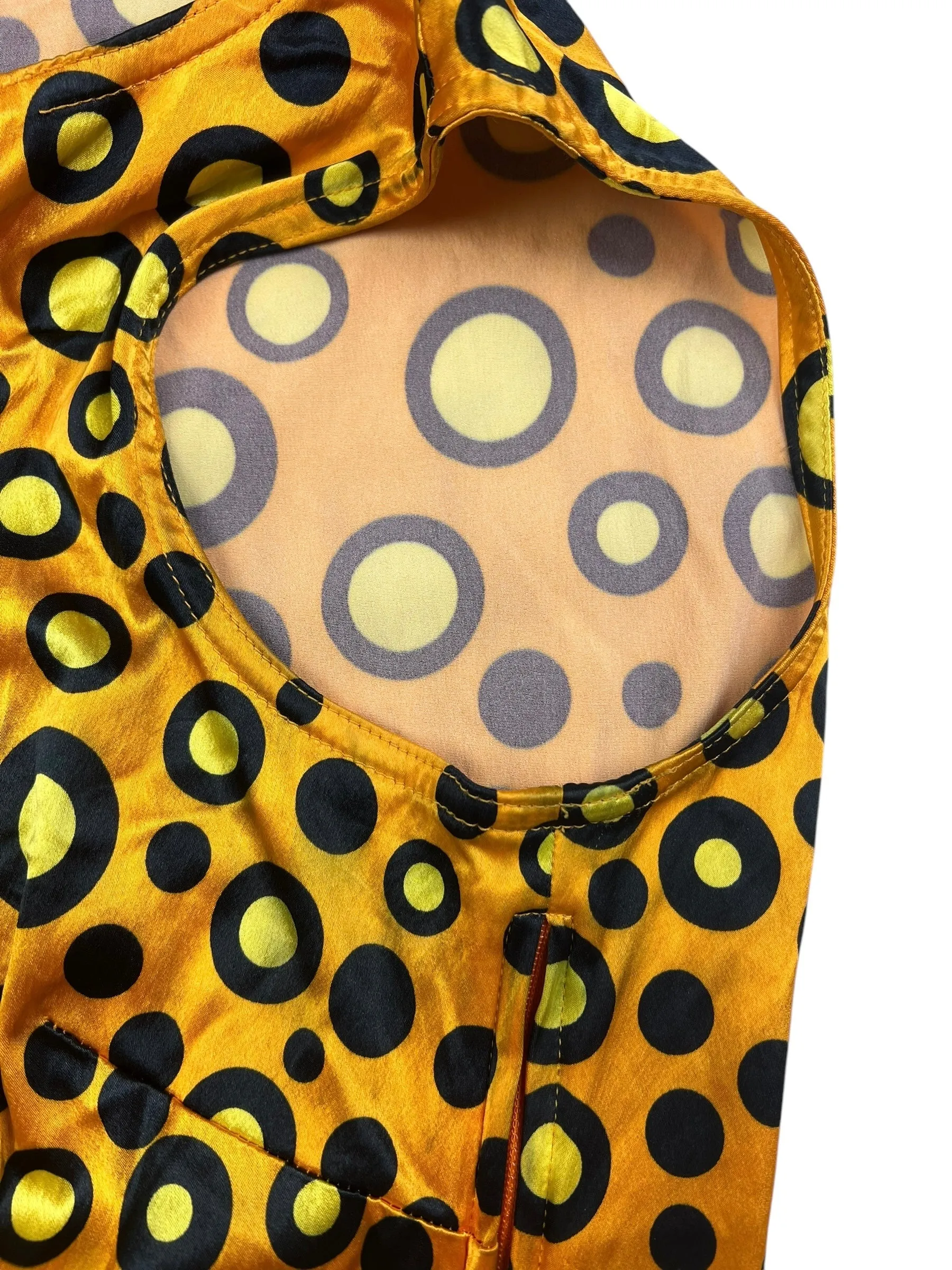 Moschino c.1996 satiny spot crop top