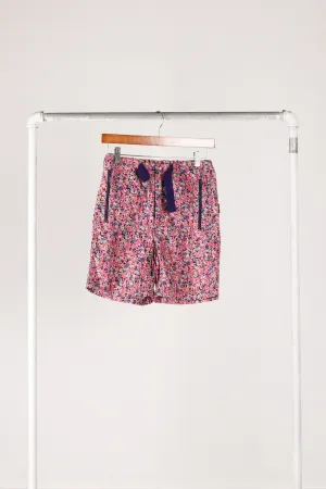Needles 'Floral Print Belted Corduroy' Shorts