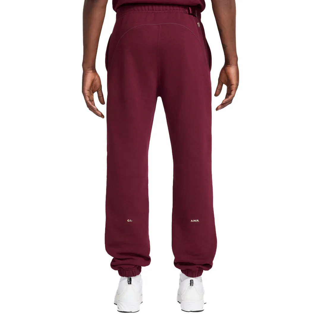 NOCTA FLEECE CS SWEATPANTS DARK BEETROOT