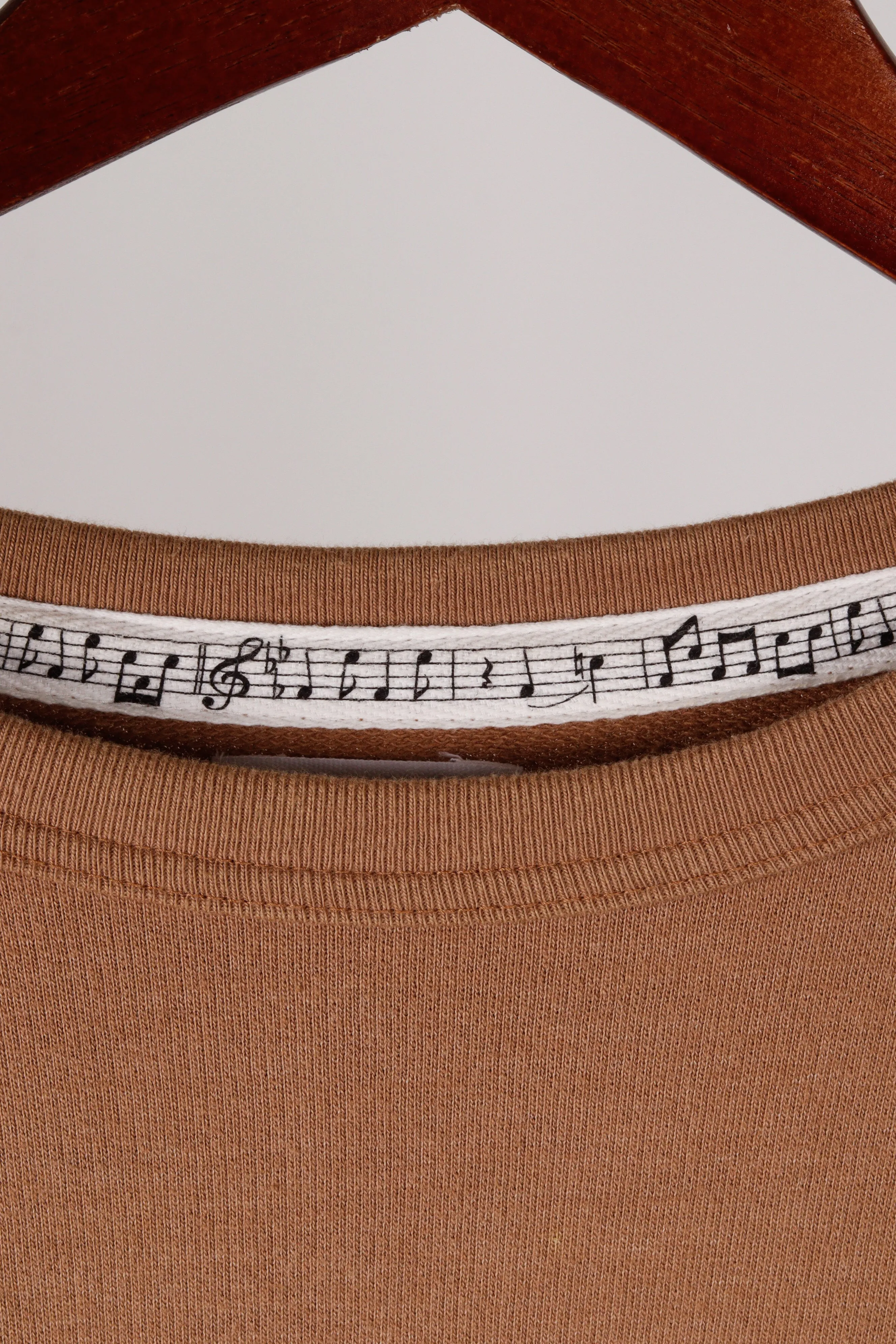 Number (N)ine FW11 'Embroidered Logo Distressed' Crewneck Brown (2011)