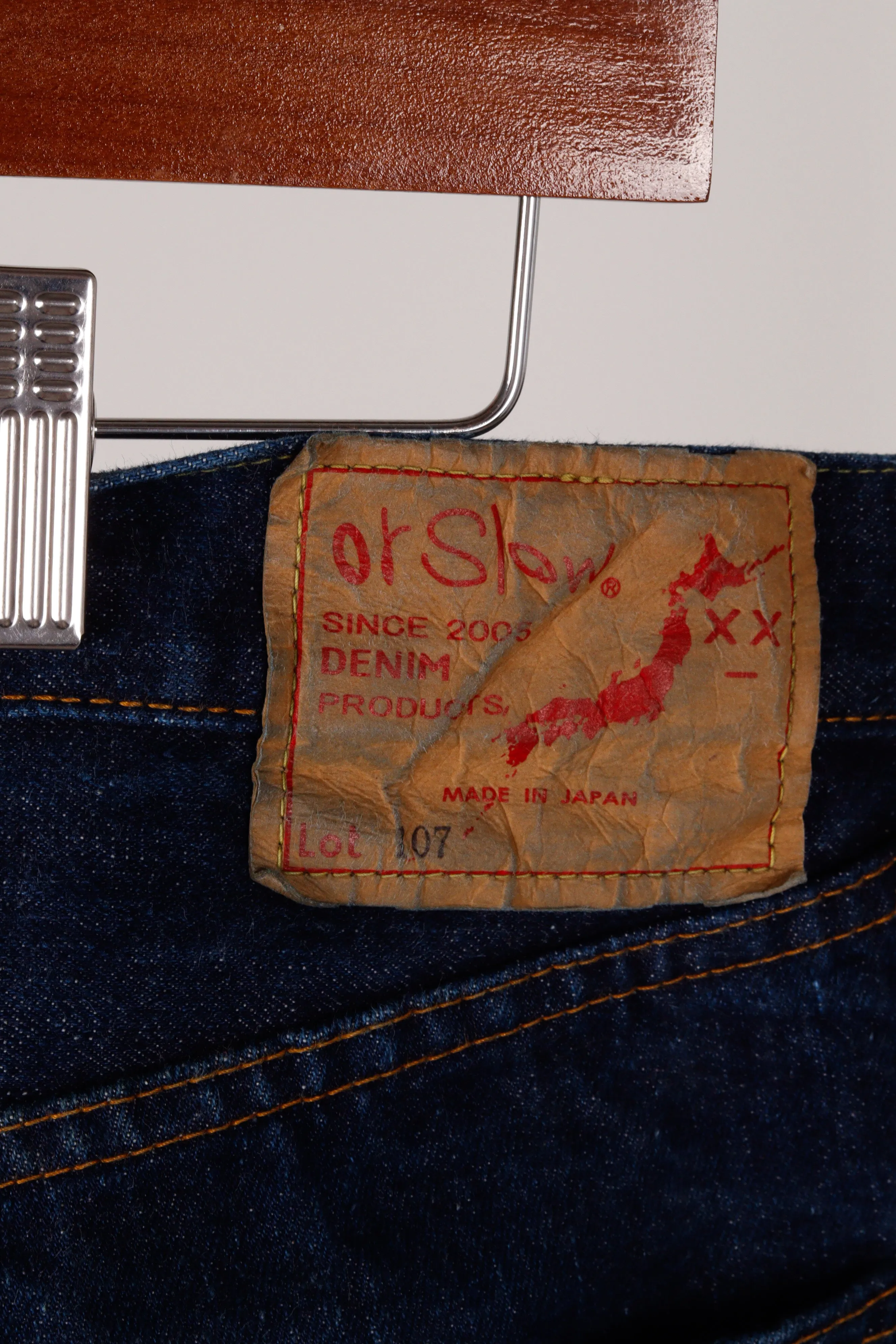 orSlow SS24 '107 1 Year Wash 13.5oz Ivy Fit' Selvedge Denim (2024)