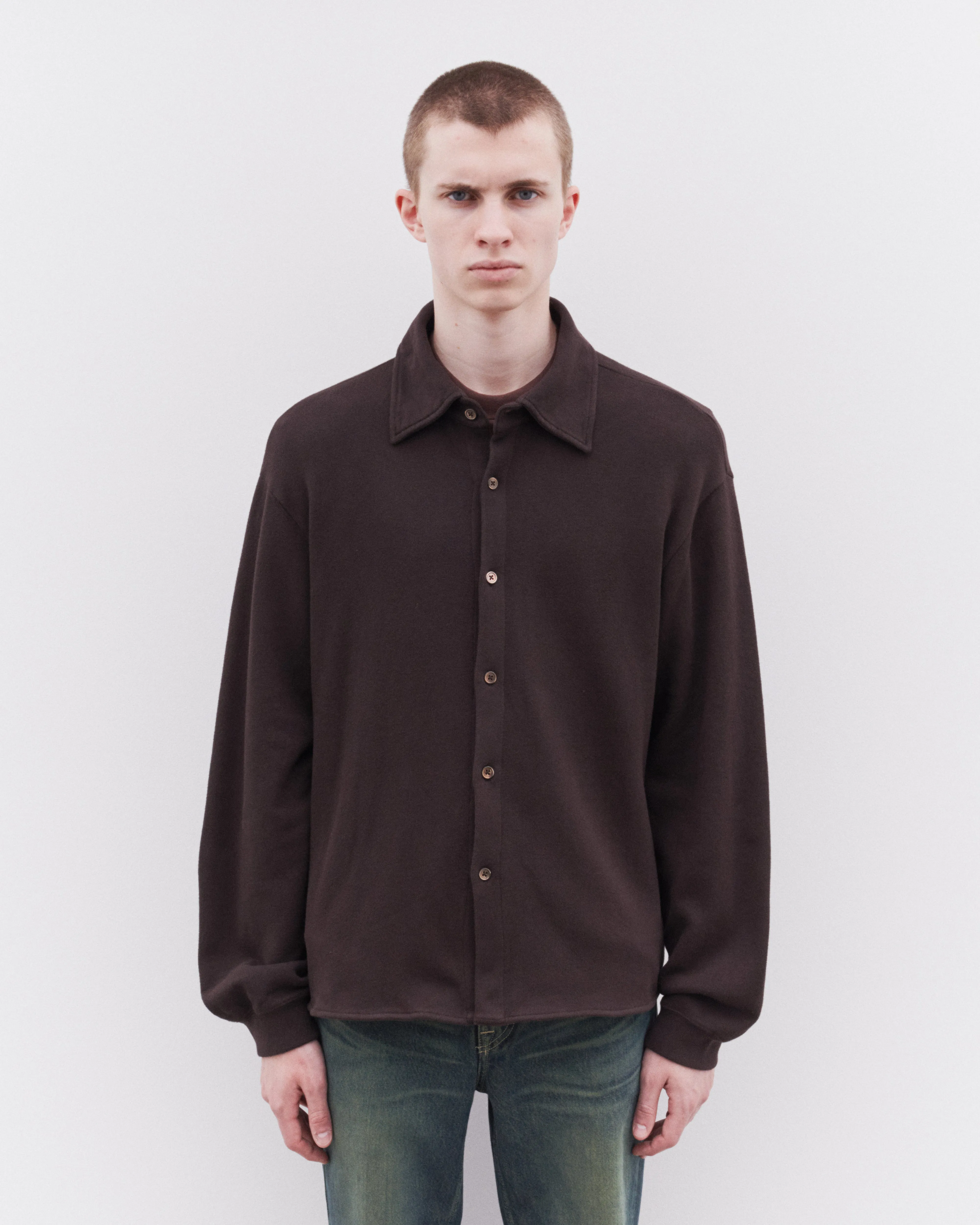 Our Legacy - Men's Recovery Shirt - (Deep Brown Fuzzy Fleece)