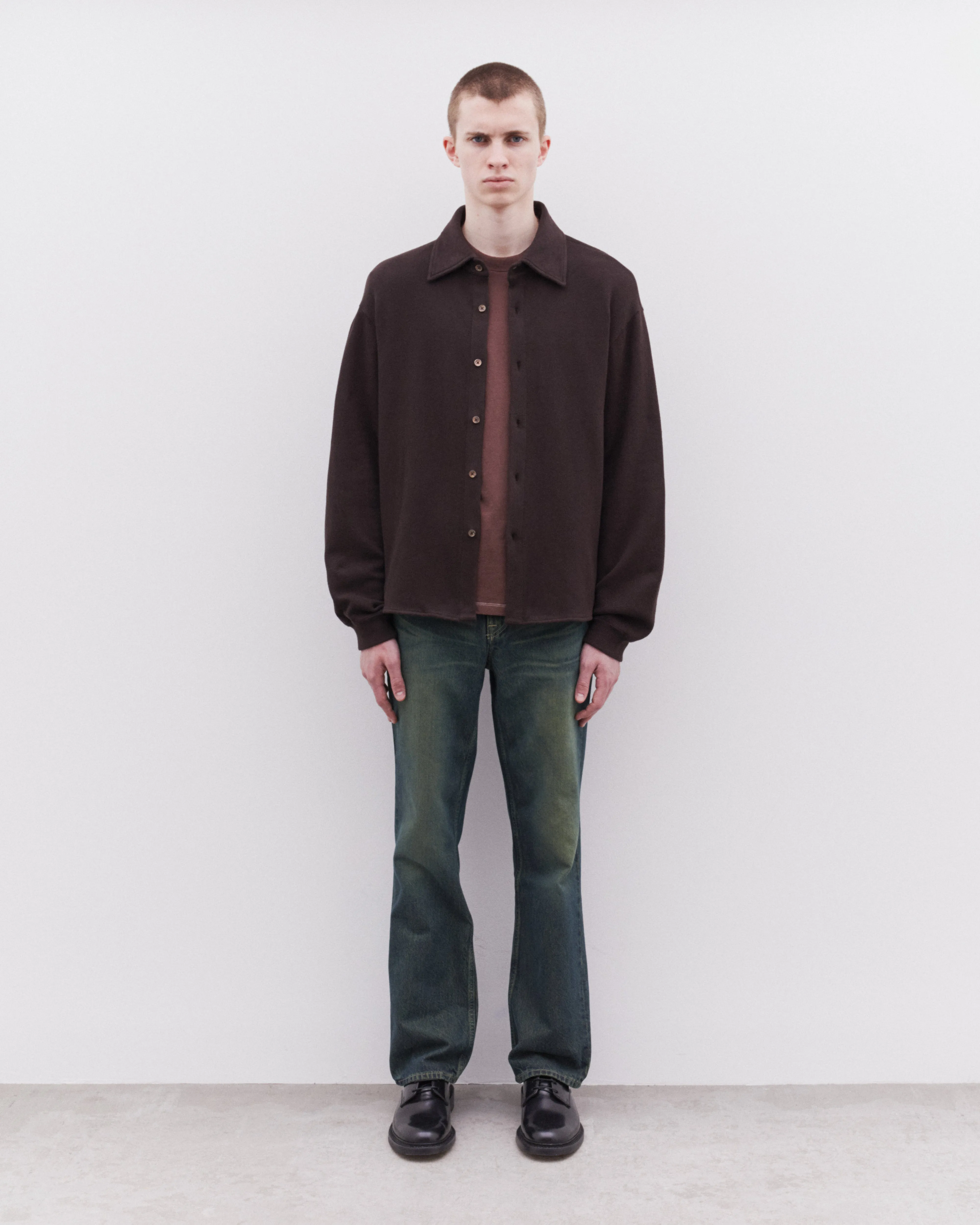 Our Legacy - Men's Recovery Shirt - (Deep Brown Fuzzy Fleece)