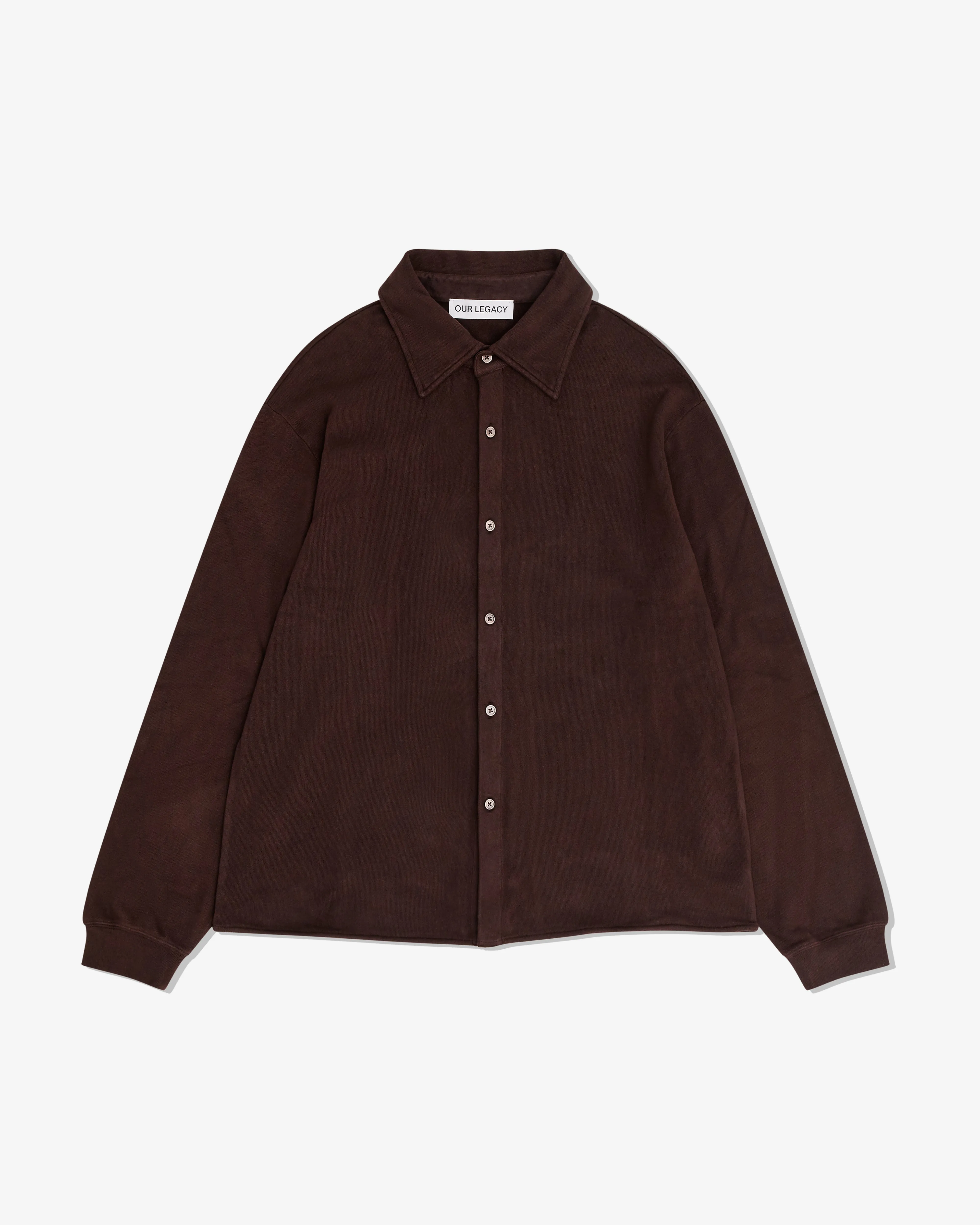 Our Legacy - Men's Recovery Shirt - (Deep Brown Fuzzy Fleece)