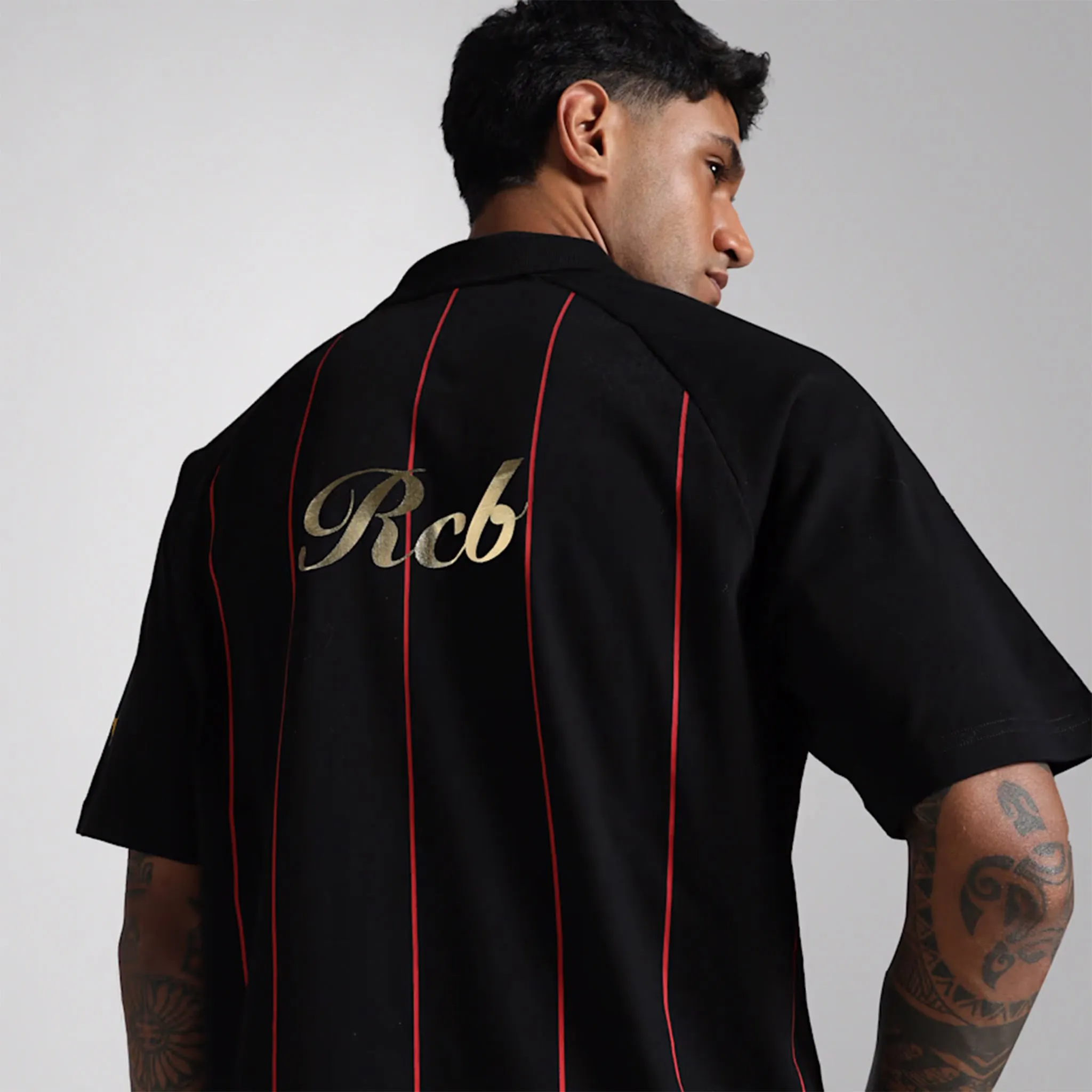 Puma X RCB Striper Polo (BLACK)