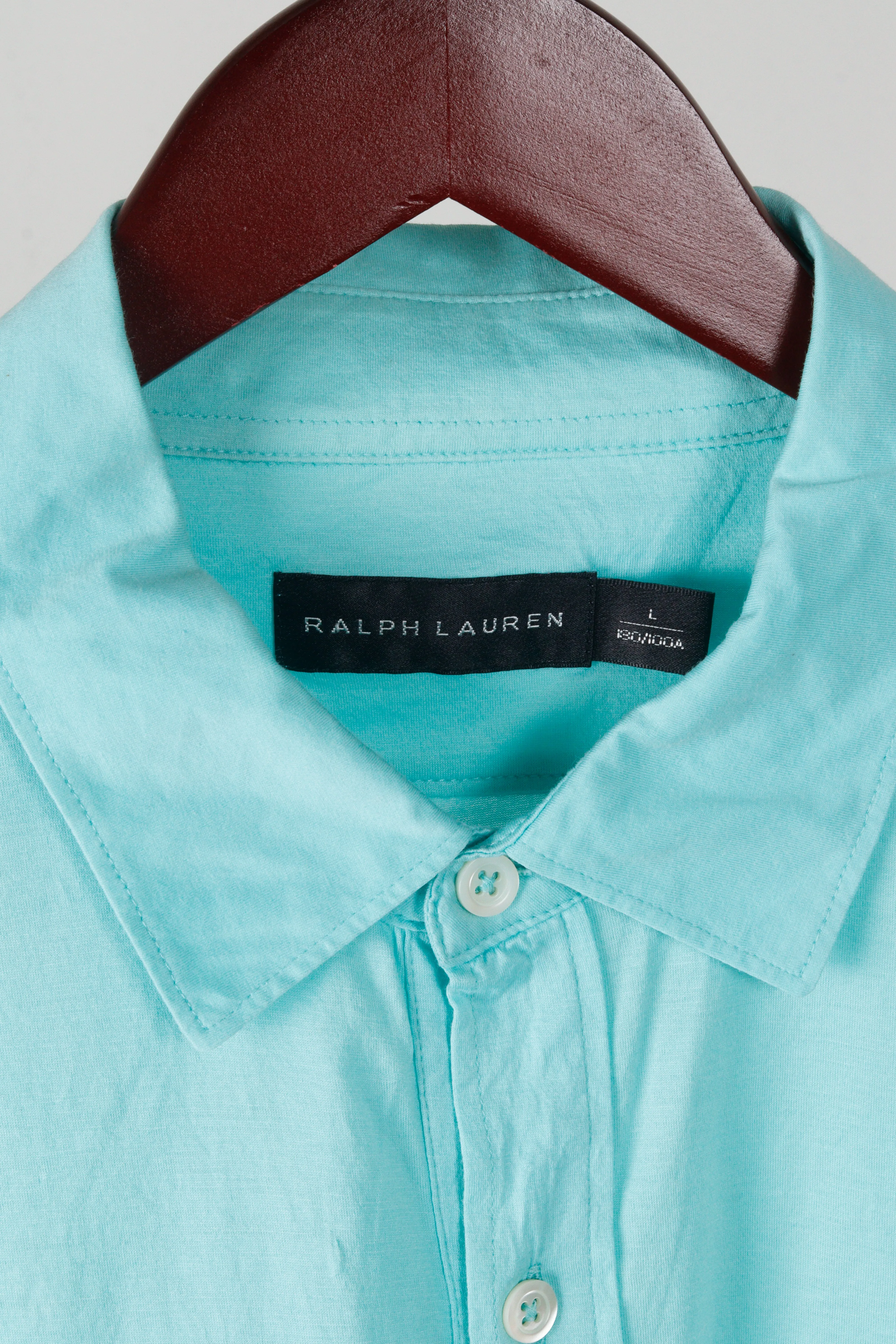 Ralph Lauren Black Label SS13 'Double Pocket Half Buttoned' S/S Polo Shirt Turquoise (2013)