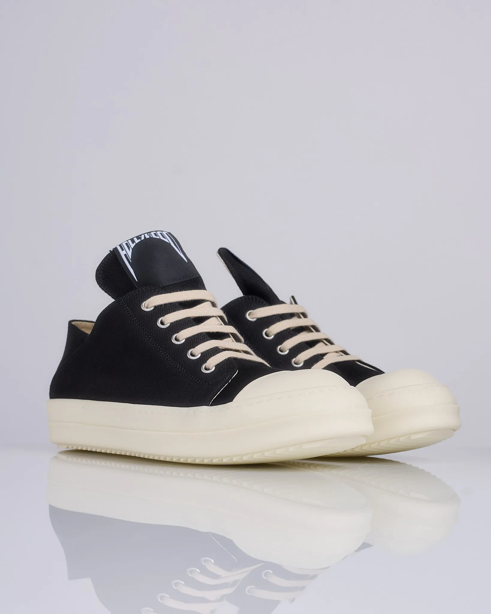 Rick Owens DRKSHDW Slip On Hollywood Sneaks Black Milk Milk