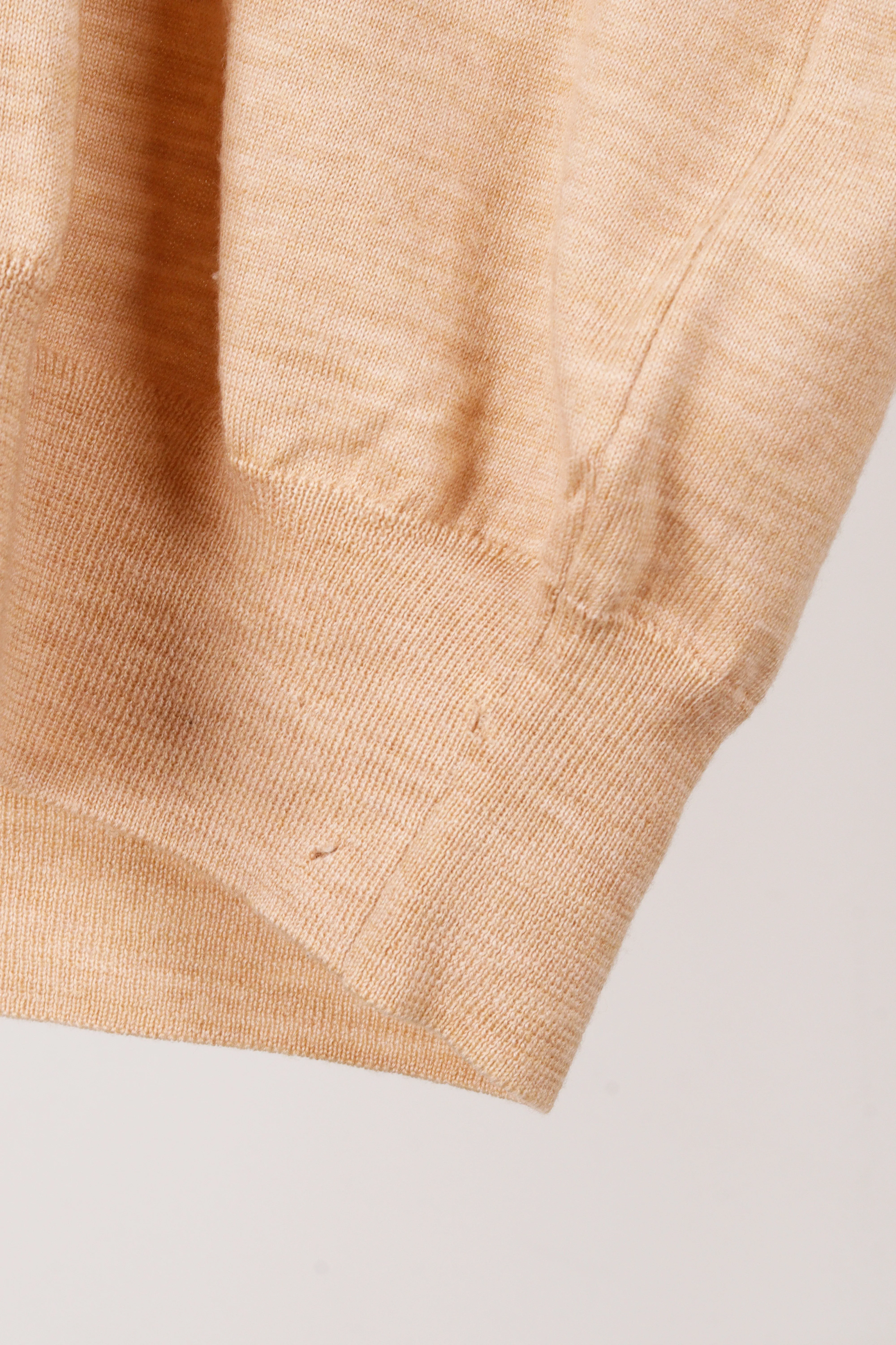 Sacai AW10 'Shoulder Button Cupro Knit' Sweater Beige (2010)