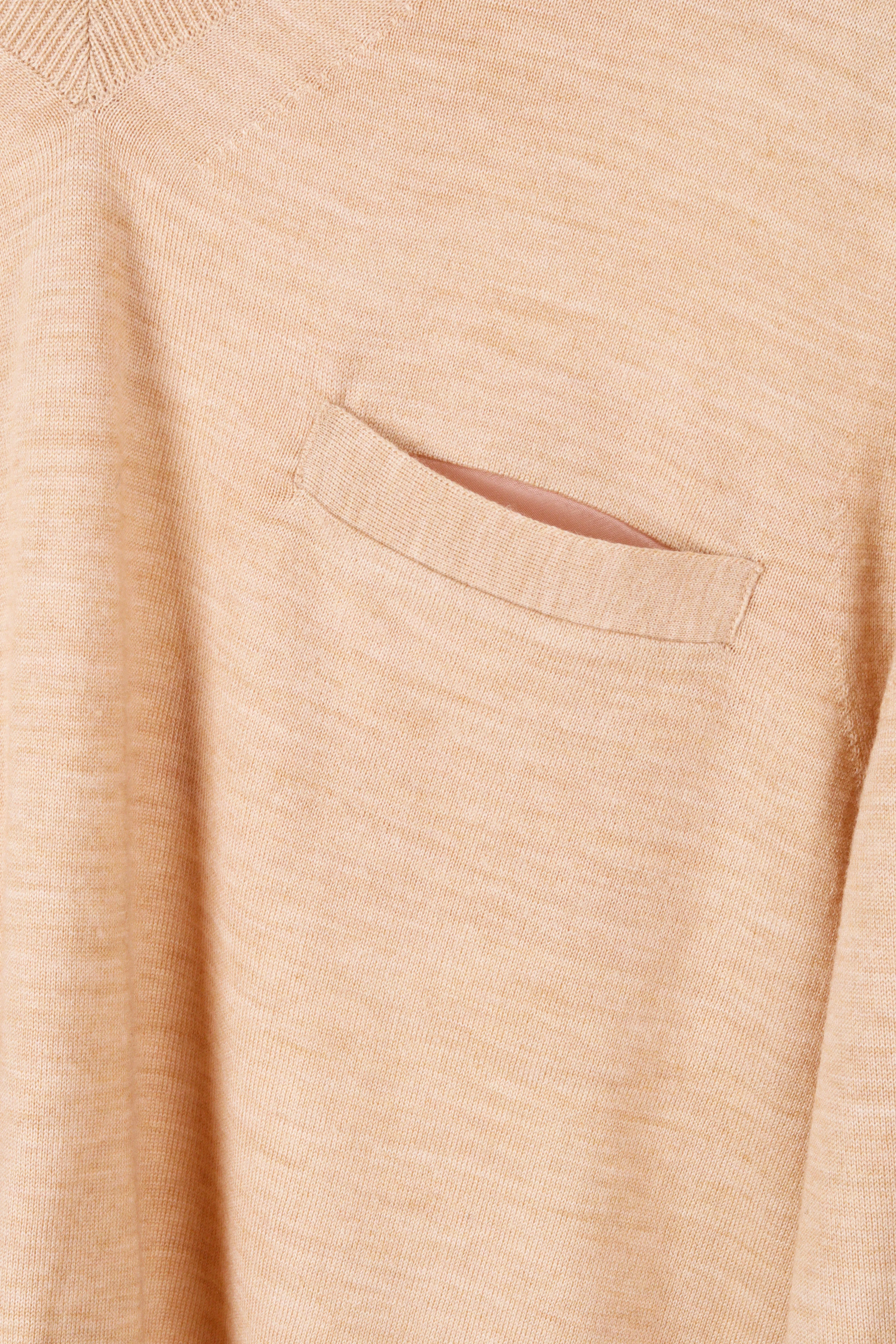 Sacai AW10 'Shoulder Button Cupro Knit' Sweater Beige (2010)