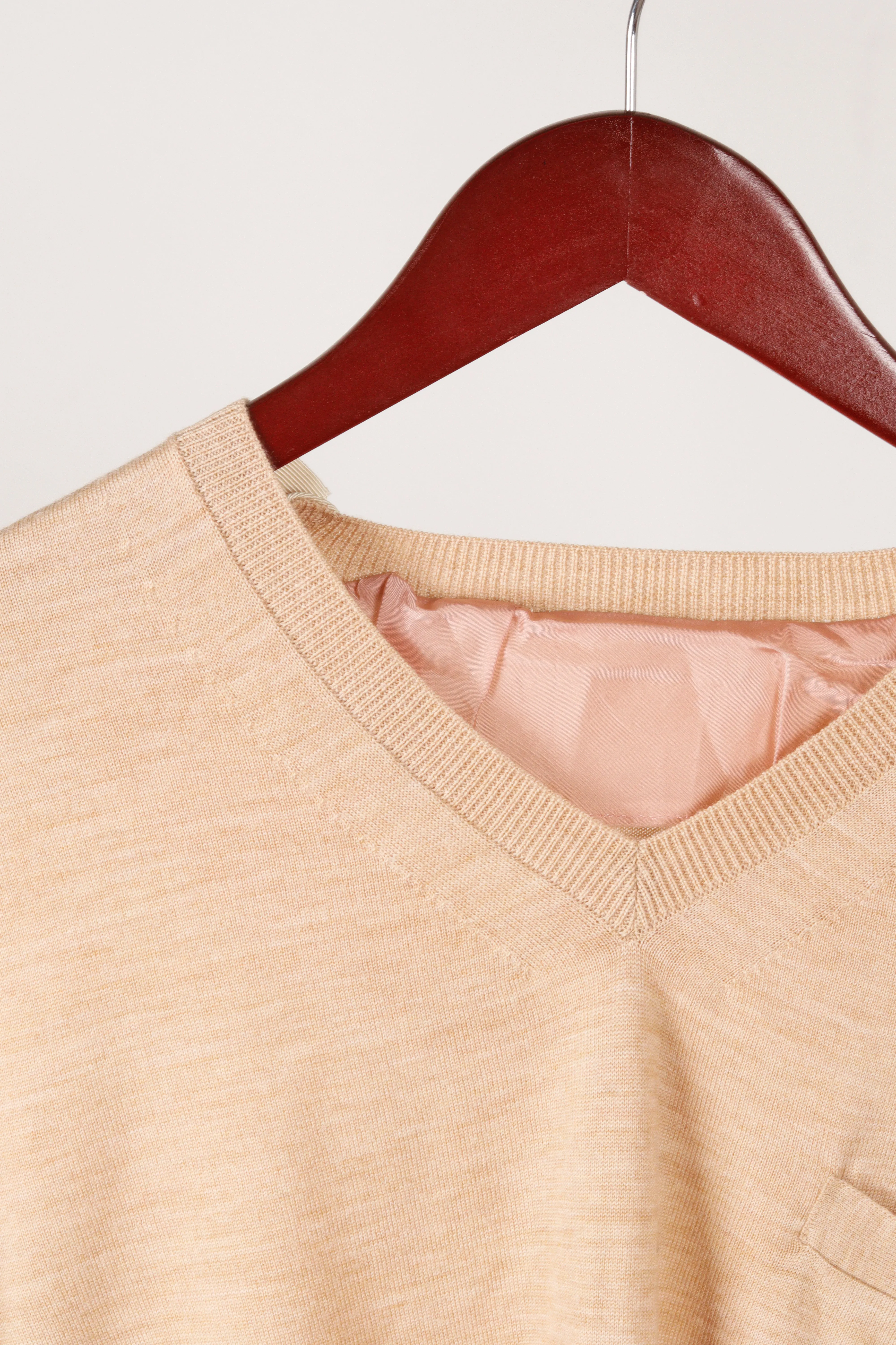 Sacai AW10 'Shoulder Button Cupro Knit' Sweater Beige (2010)