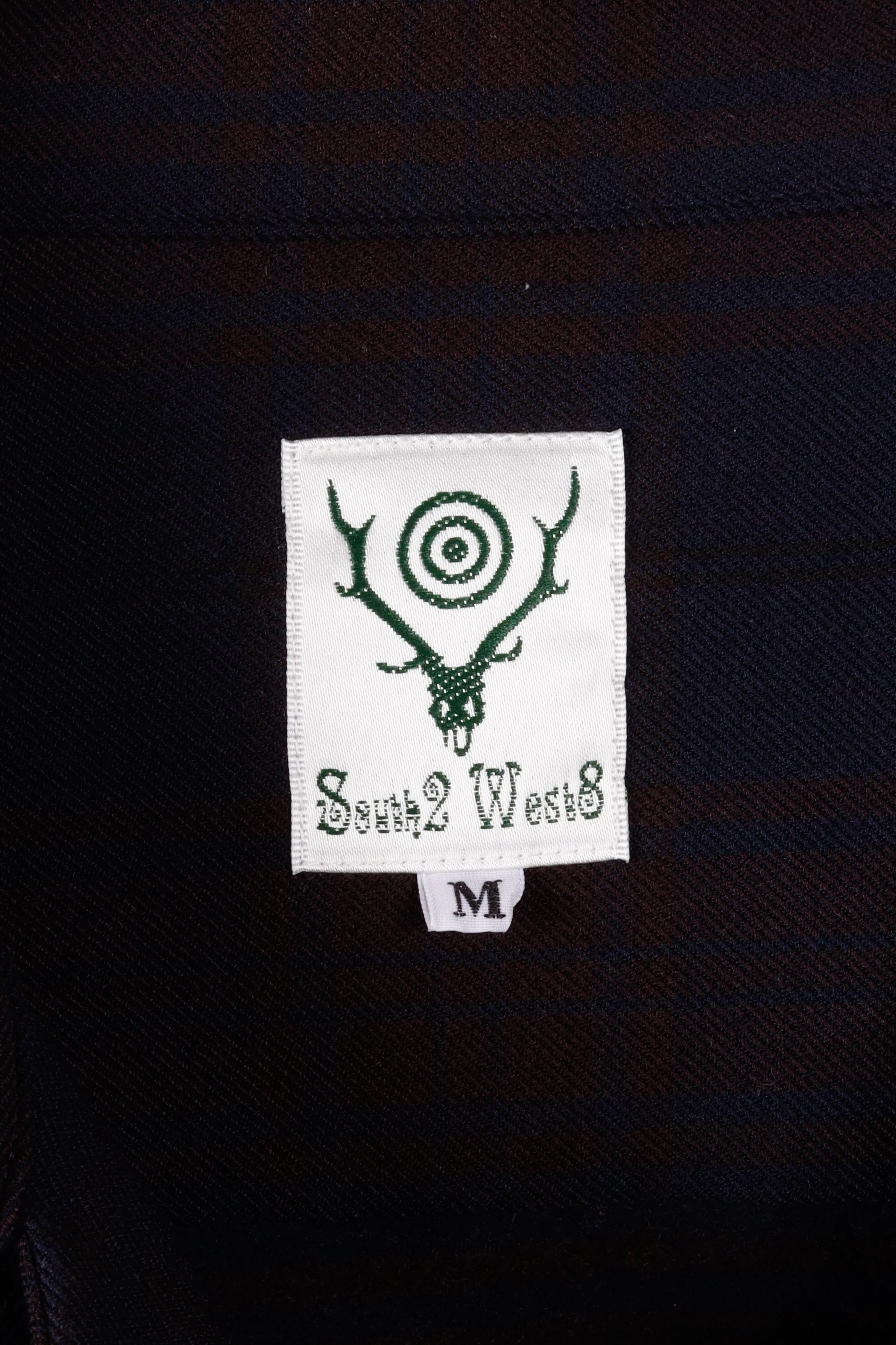 South2 West8 AW19 'Shadow Plaid 6-Pocket' Jacket Navy (2019)