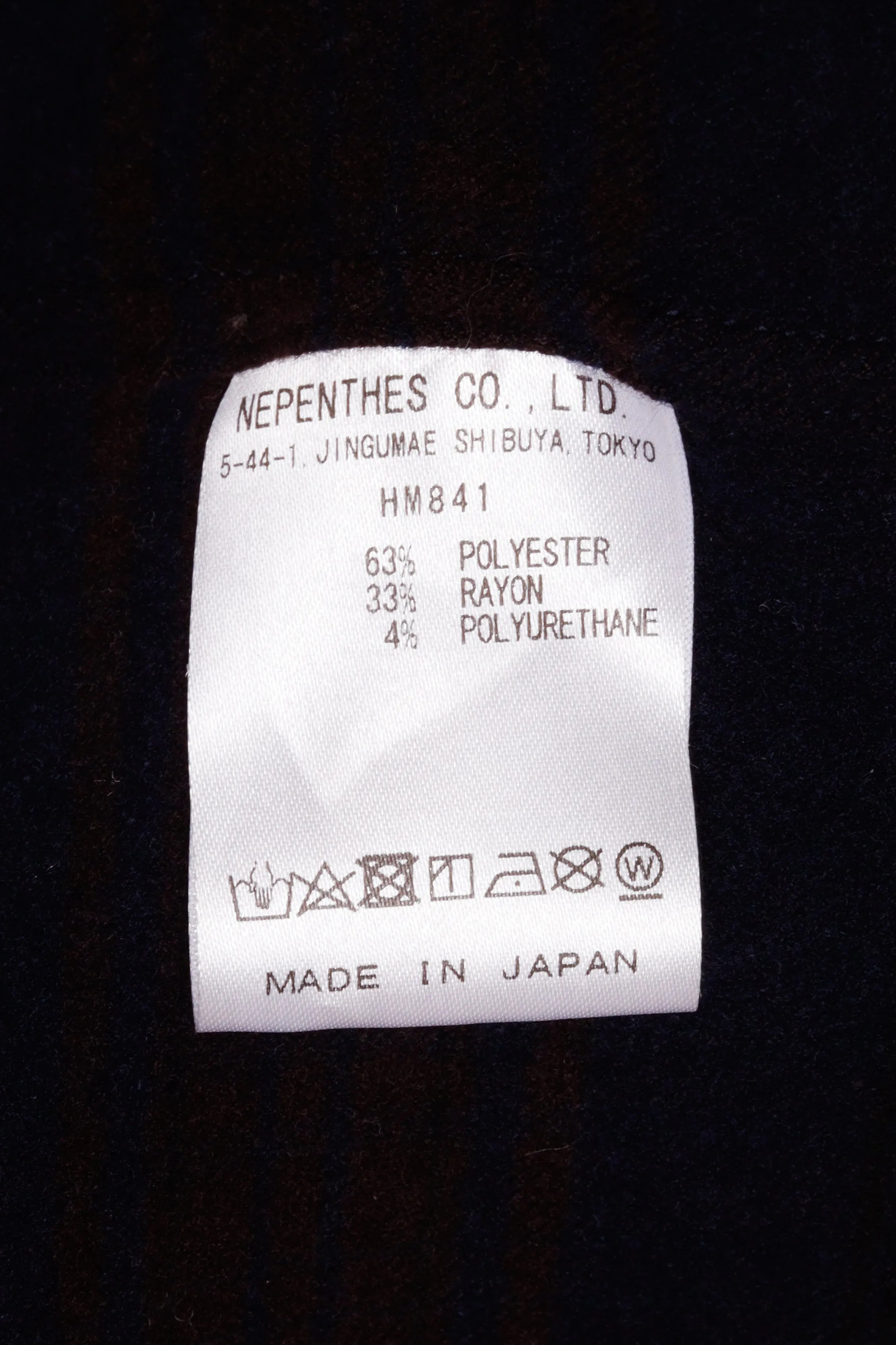 South2 West8 AW19 'Shadow Plaid 6-Pocket' Jacket Navy (2019)