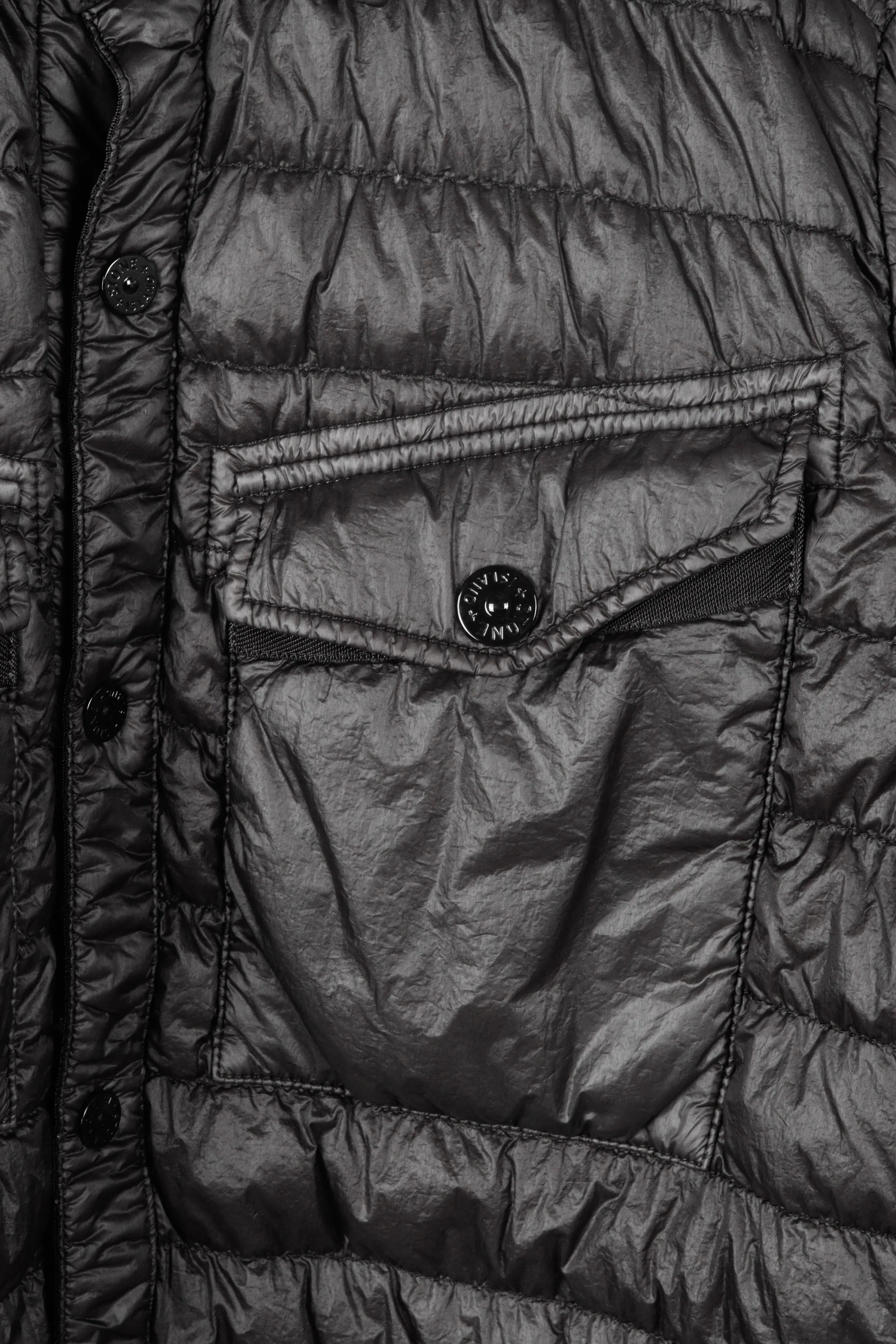 Stone Island FW15 'Garment Dyed' Down Over Shirt Black (2015)