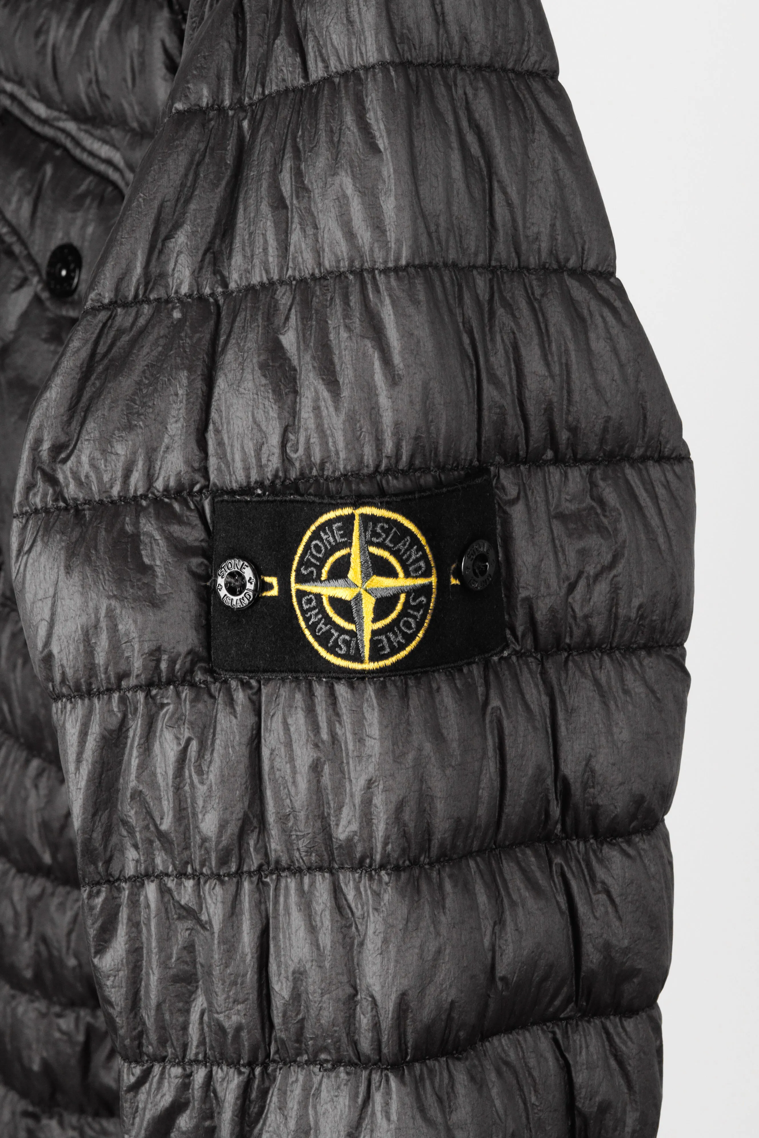Stone Island FW15 'Garment Dyed' Down Over Shirt Black (2015)