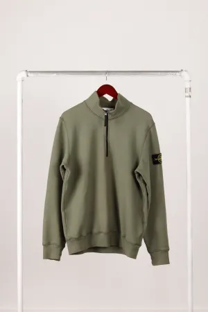 Stone Island FW21 '1/4 Zip Pullover' Crewneck Olive (2021)