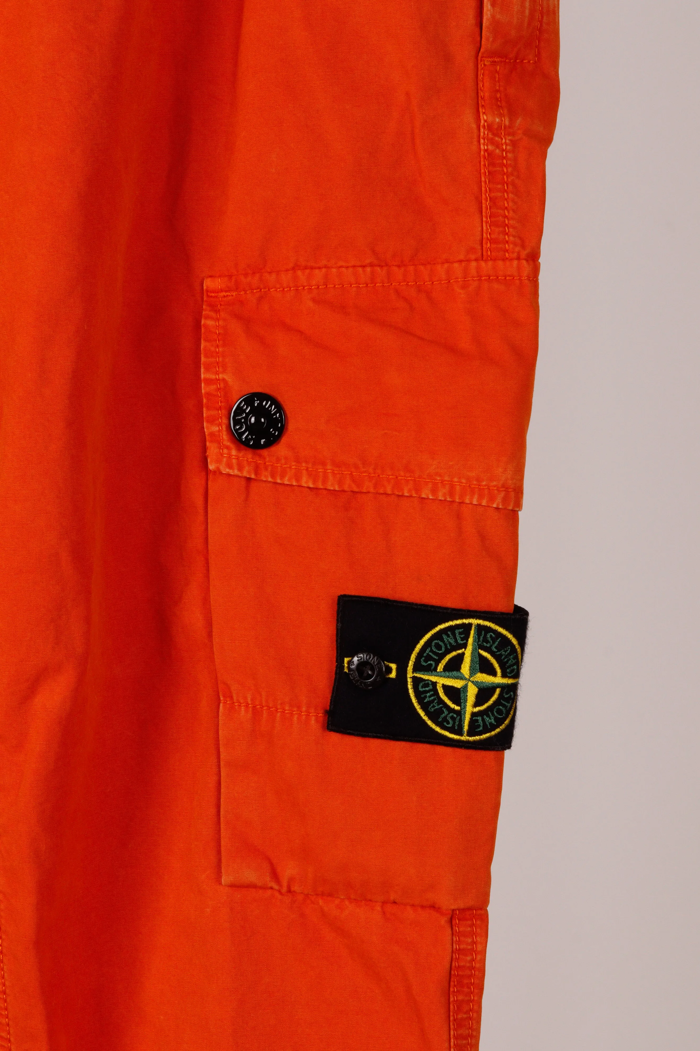 Stone Island SS24 'Garment Dyed Old Treatment' Cargo Pants Orange (2024)