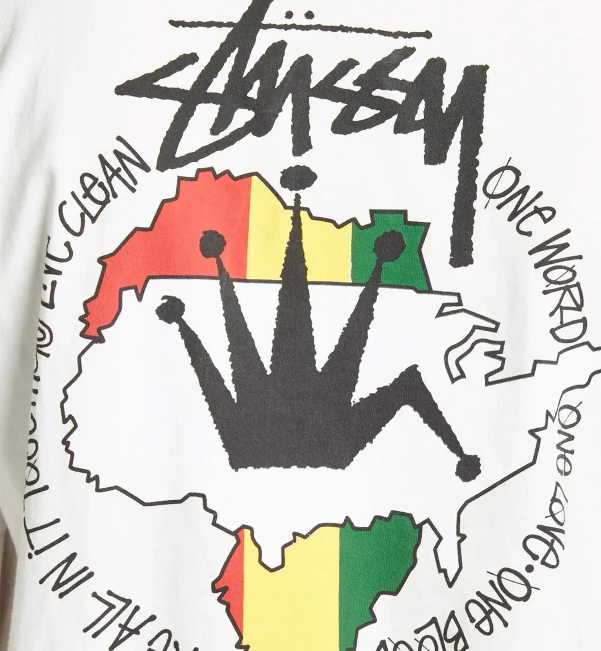 Stussy Live Clean Dyed Tee (White)