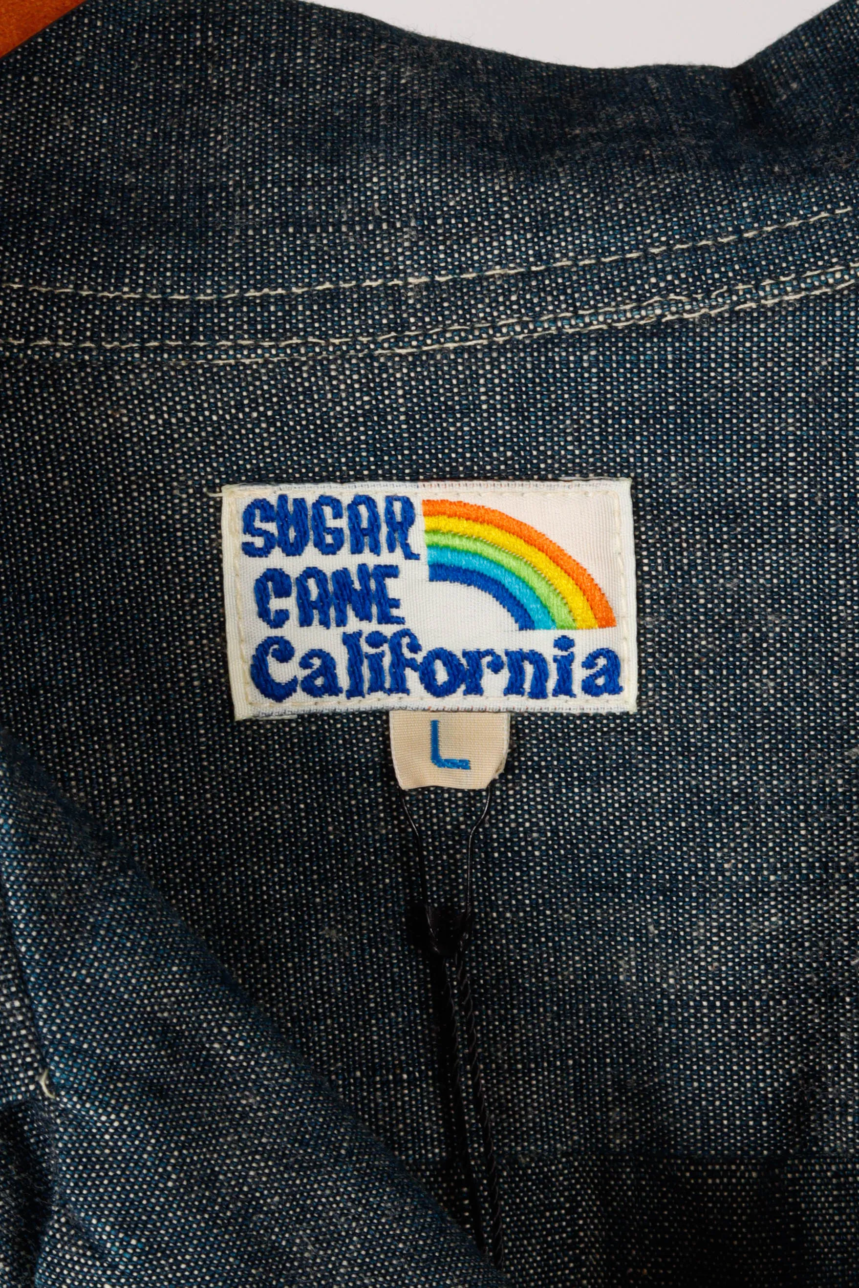 SugarCane FW20 'Palms & Pipes Embroidered' Chambray Denim Shirt (2020)
