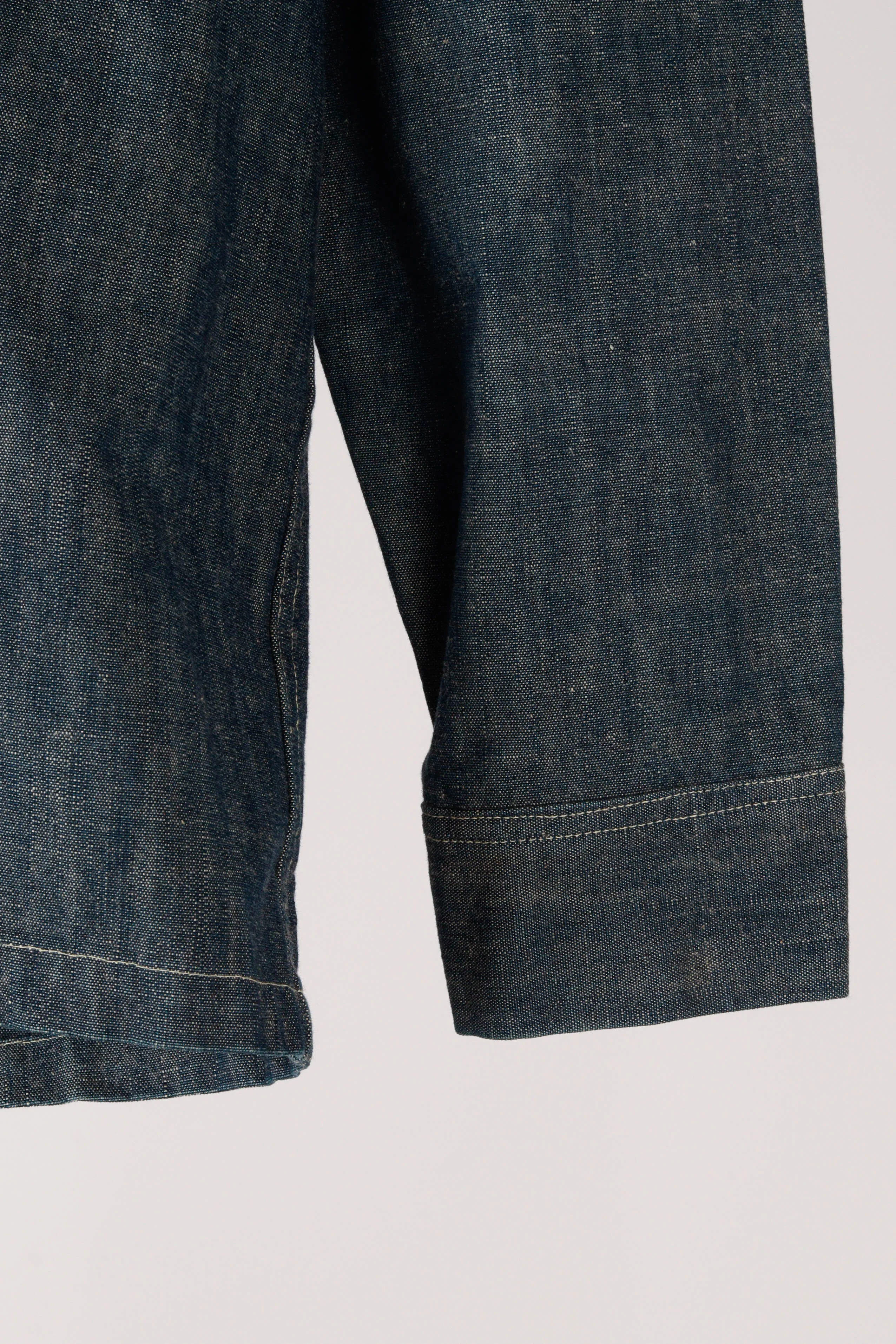 SugarCane FW20 'Palms & Pipes Embroidered' Chambray Denim Shirt (2020)