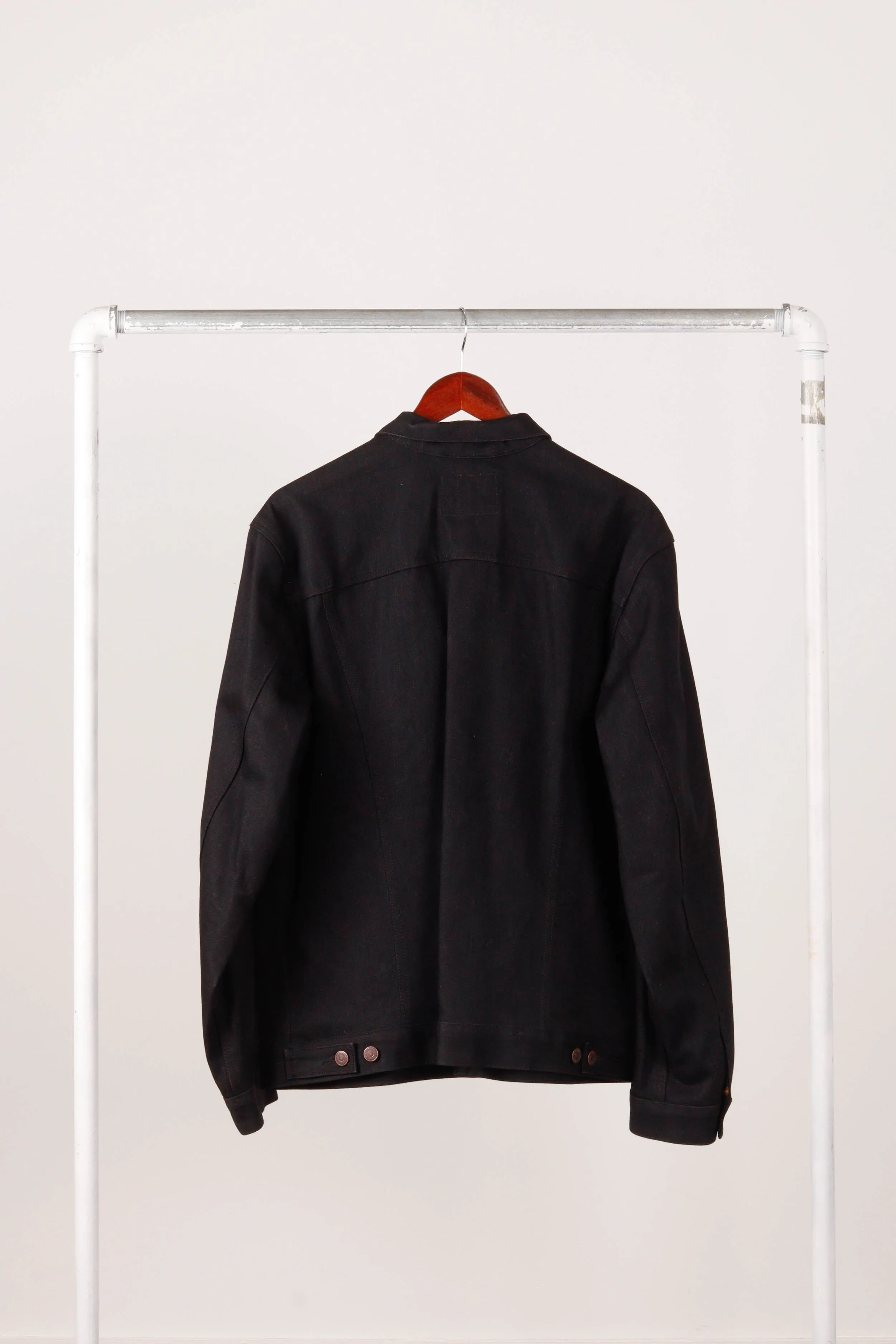 Supreme x Levis FW12 'Selvedge Denim' Leopard Trucker Jacket Black (2012)