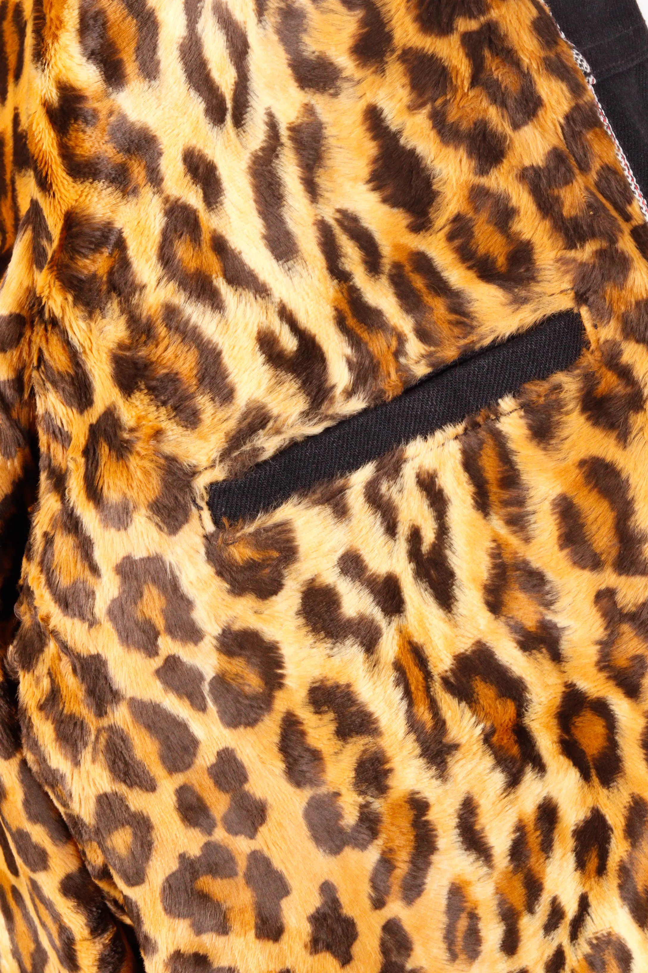 Supreme x Levis FW12 'Selvedge Denim' Leopard Trucker Jacket Black (2012)